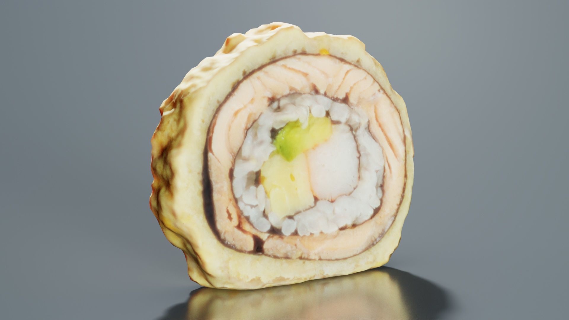 Sushi 01 Low-poly 3D model_8