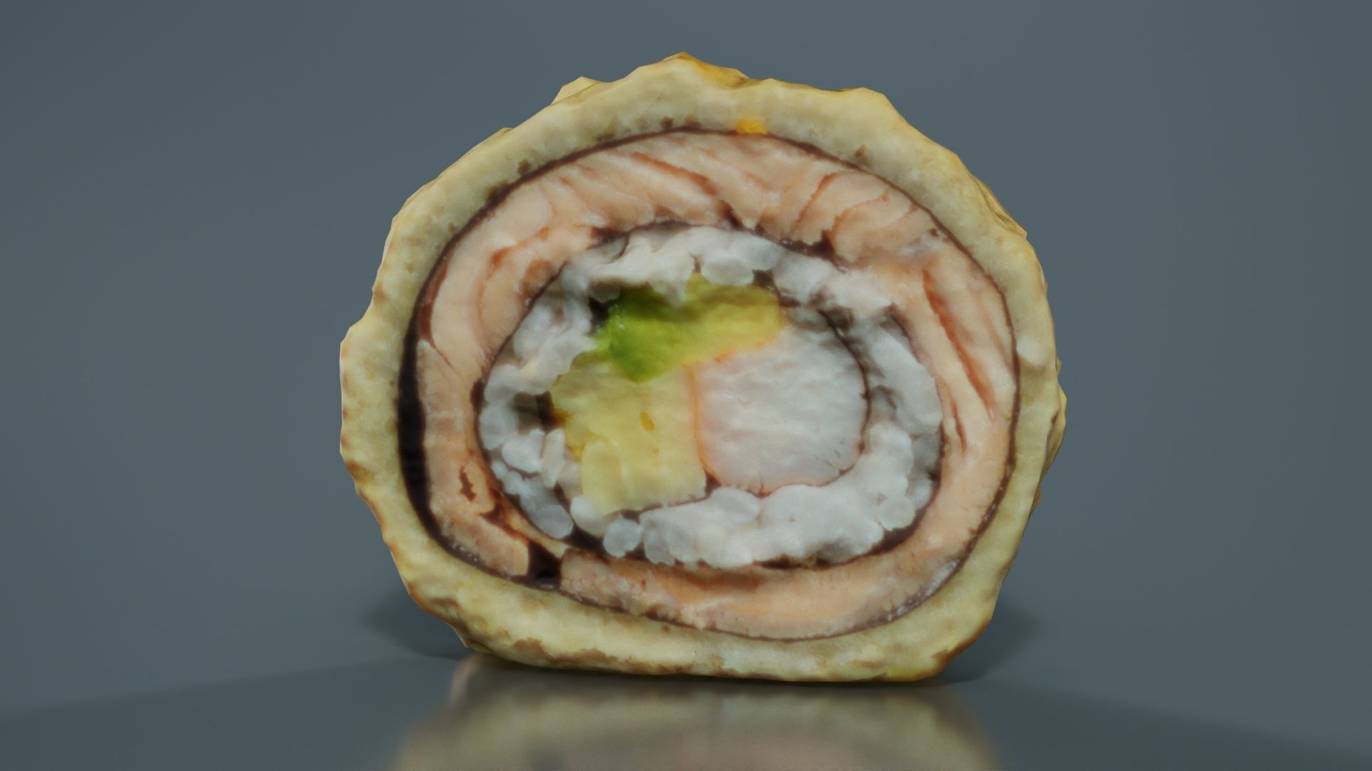 Sushi 01 Low-poly 3D model_3