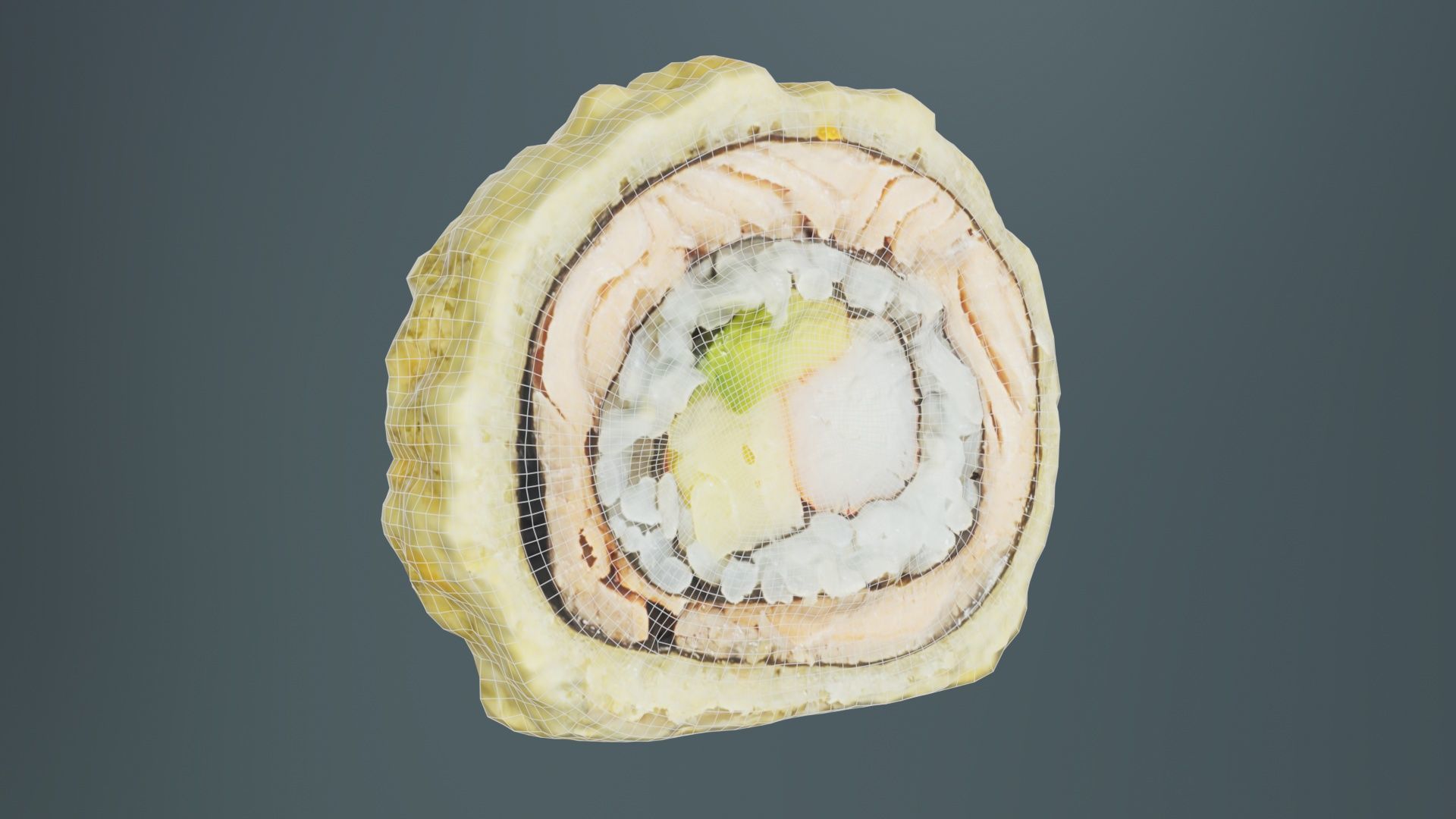 Sushi 01 Low-poly 3D model_9