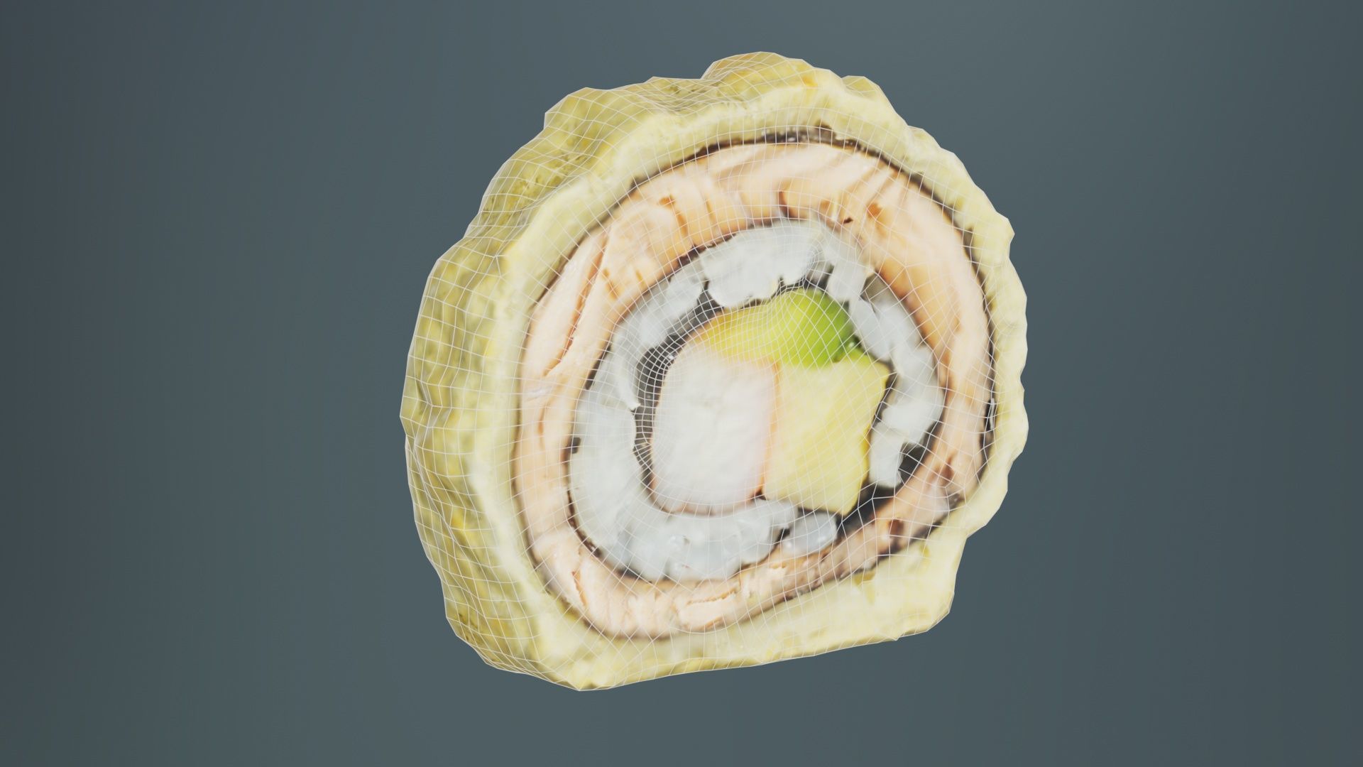 Sushi 01 Low-poly 3D model_10