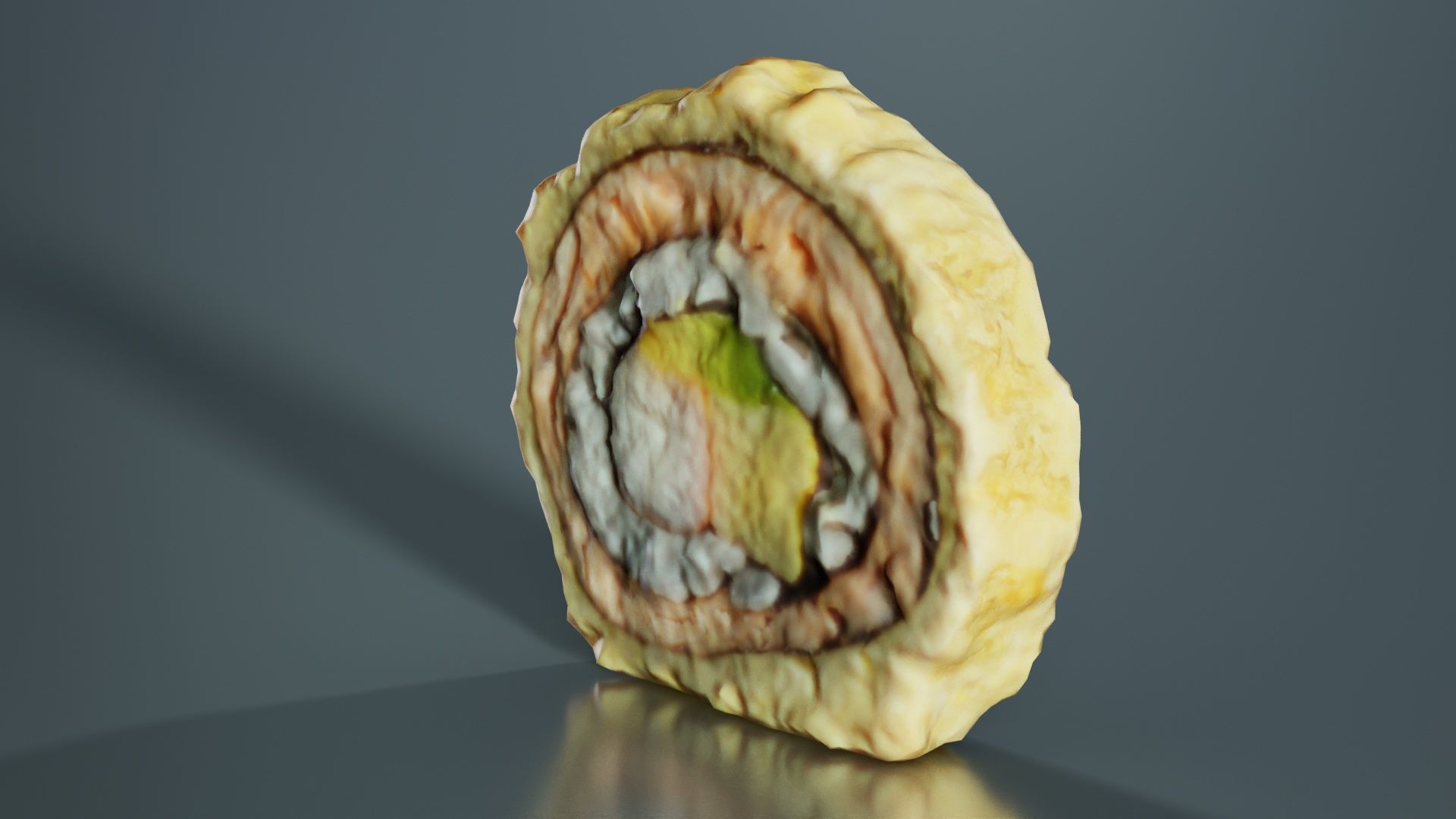 Sushi 01 Low-poly 3D model_4