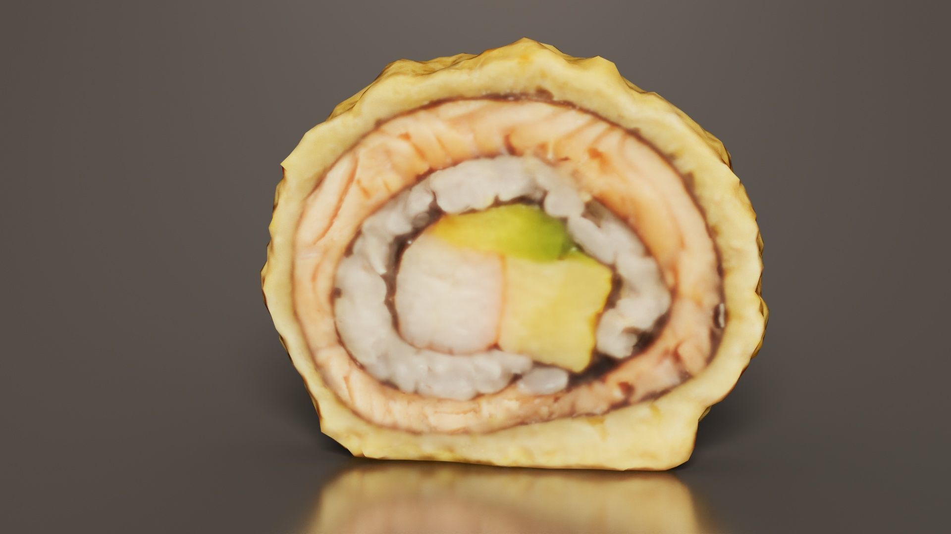 Sushi 01 Low-poly 3D model_5