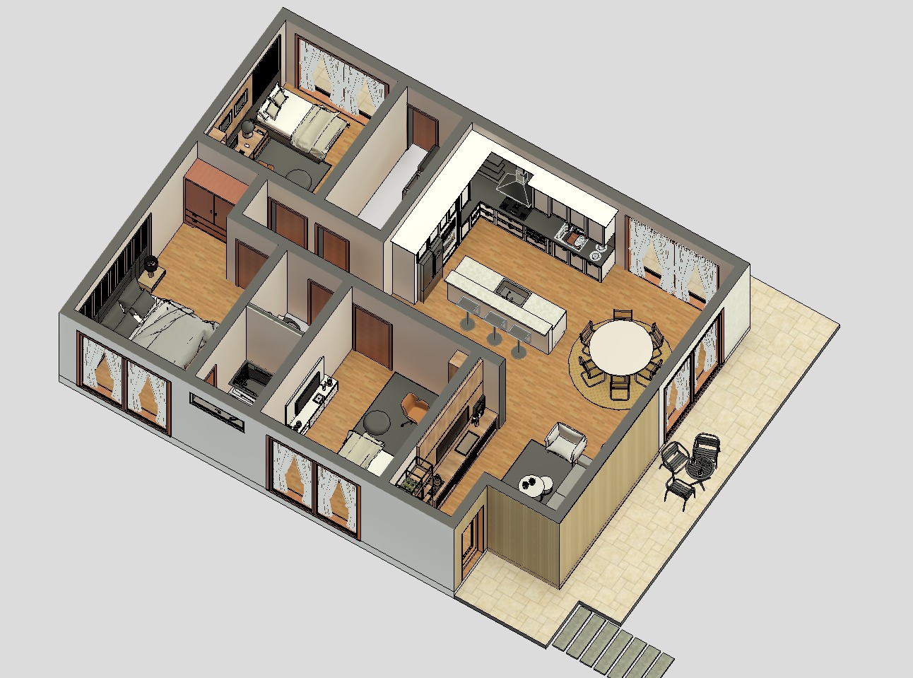 Revit project 58 3D model_7
