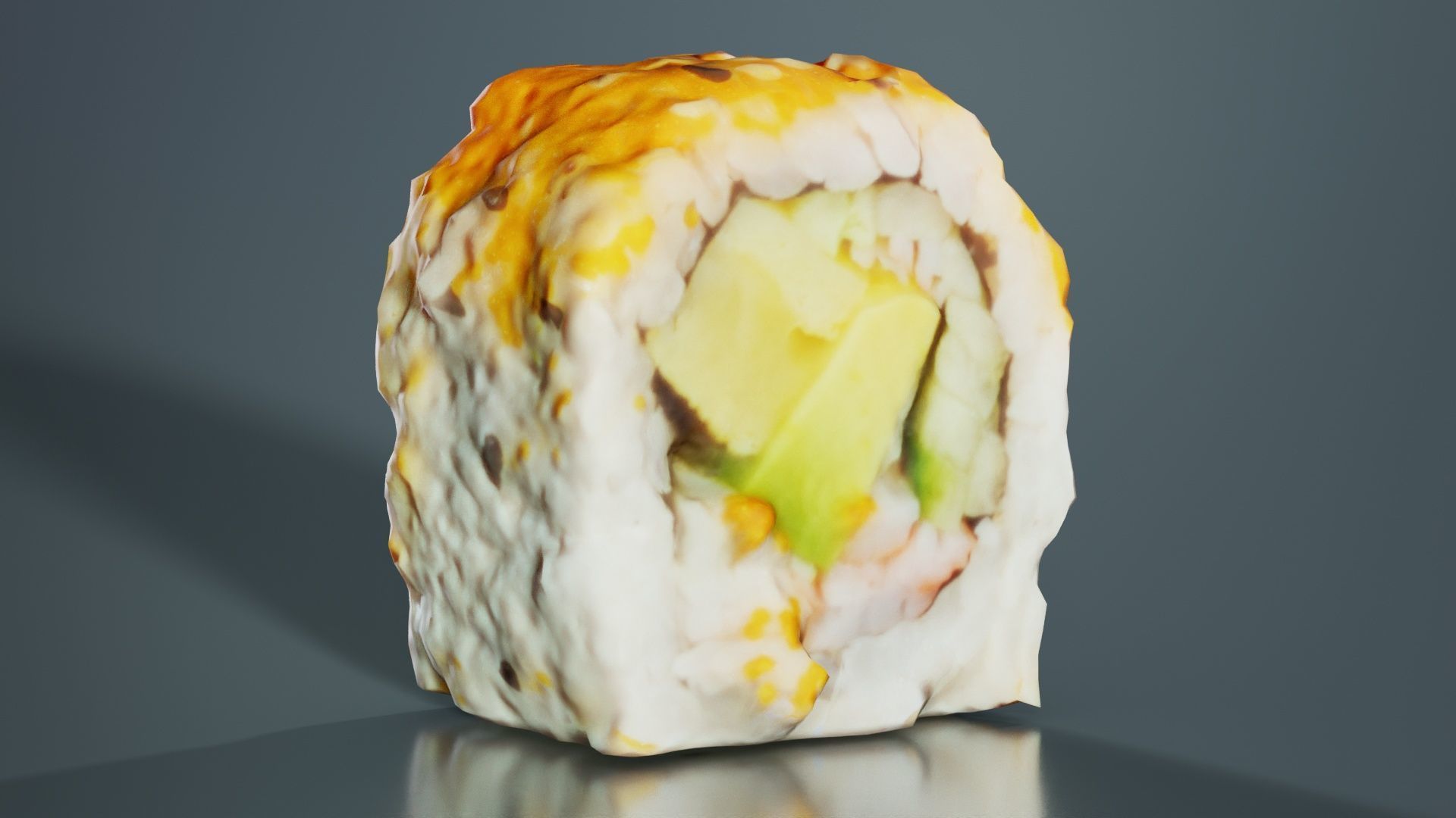 Sushi 02 Low-poly 3D model_2