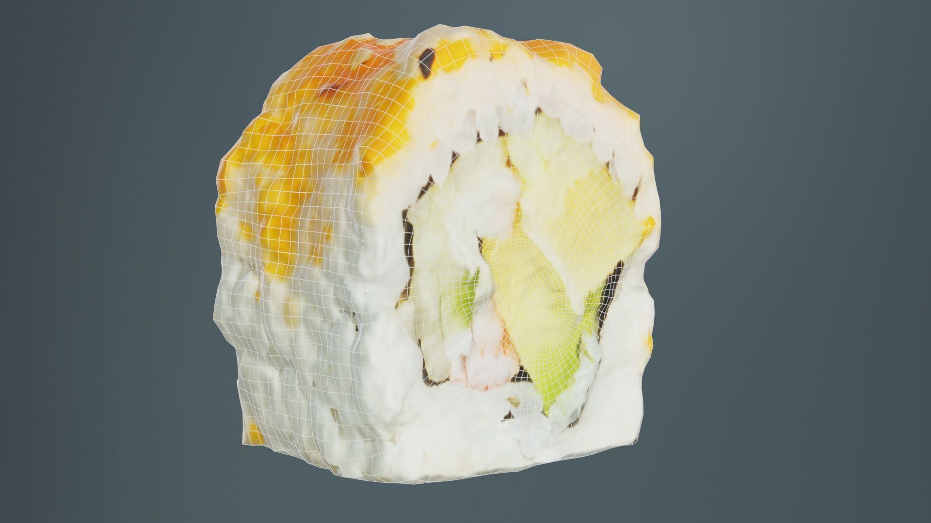 Sushi 02 Low-poly 3D model_10