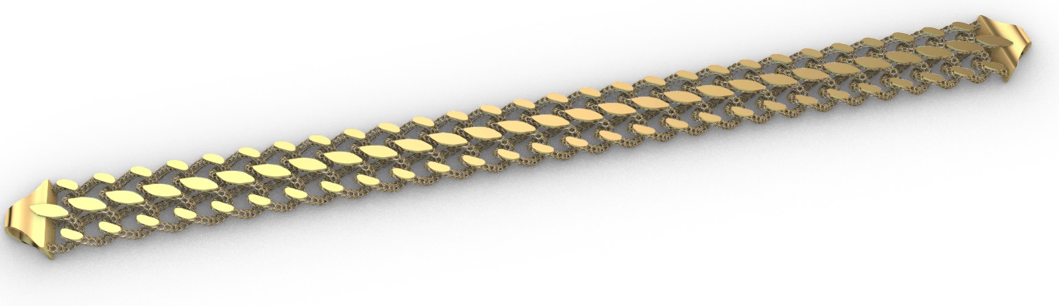 Gold bracelet chains new collection 31-32 3D print model 3D print model_3