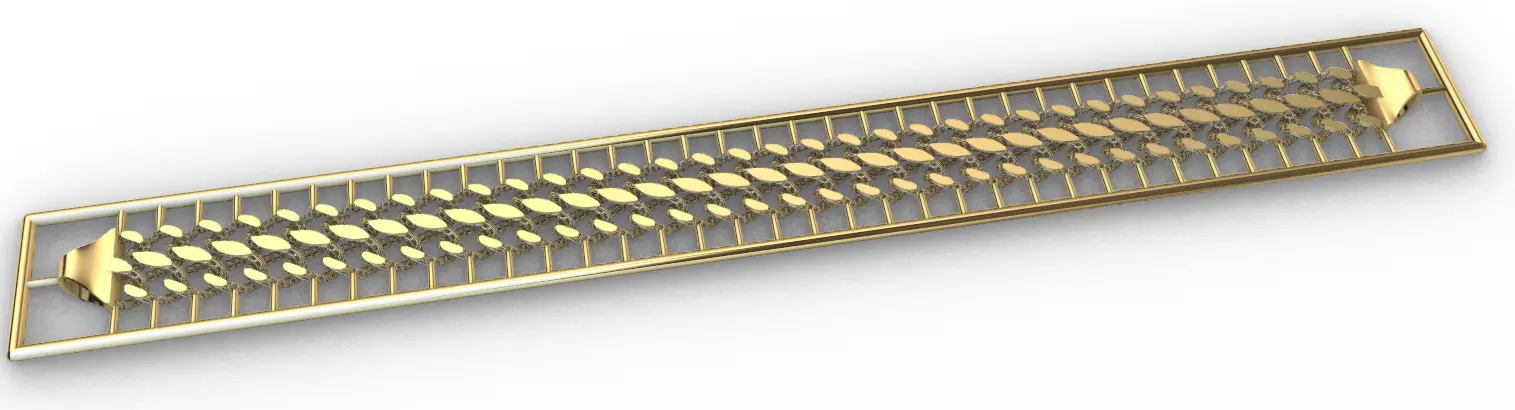 Gold bracelet chains new collection 31-32 3D print model 3D print model_0