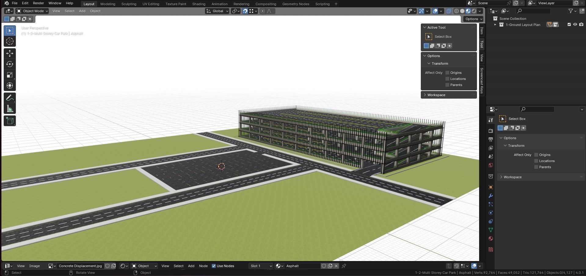 10 Cars L Type Modern Solar Carport 3D model_35