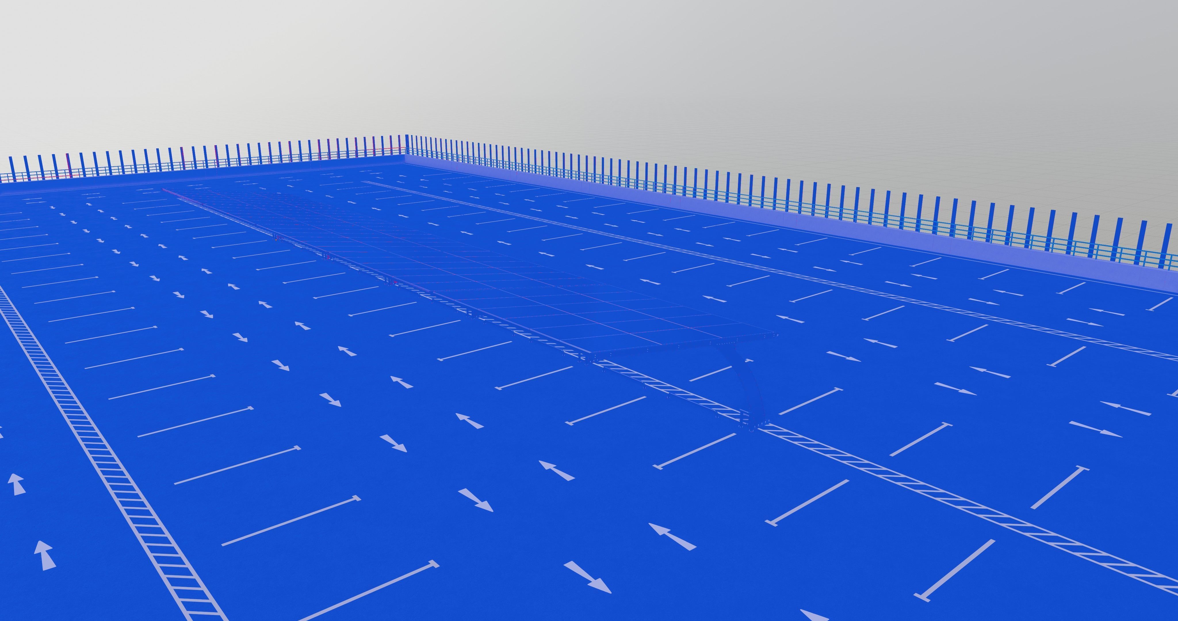 10 Cars L Type Modern Solar Carport 3D model_26