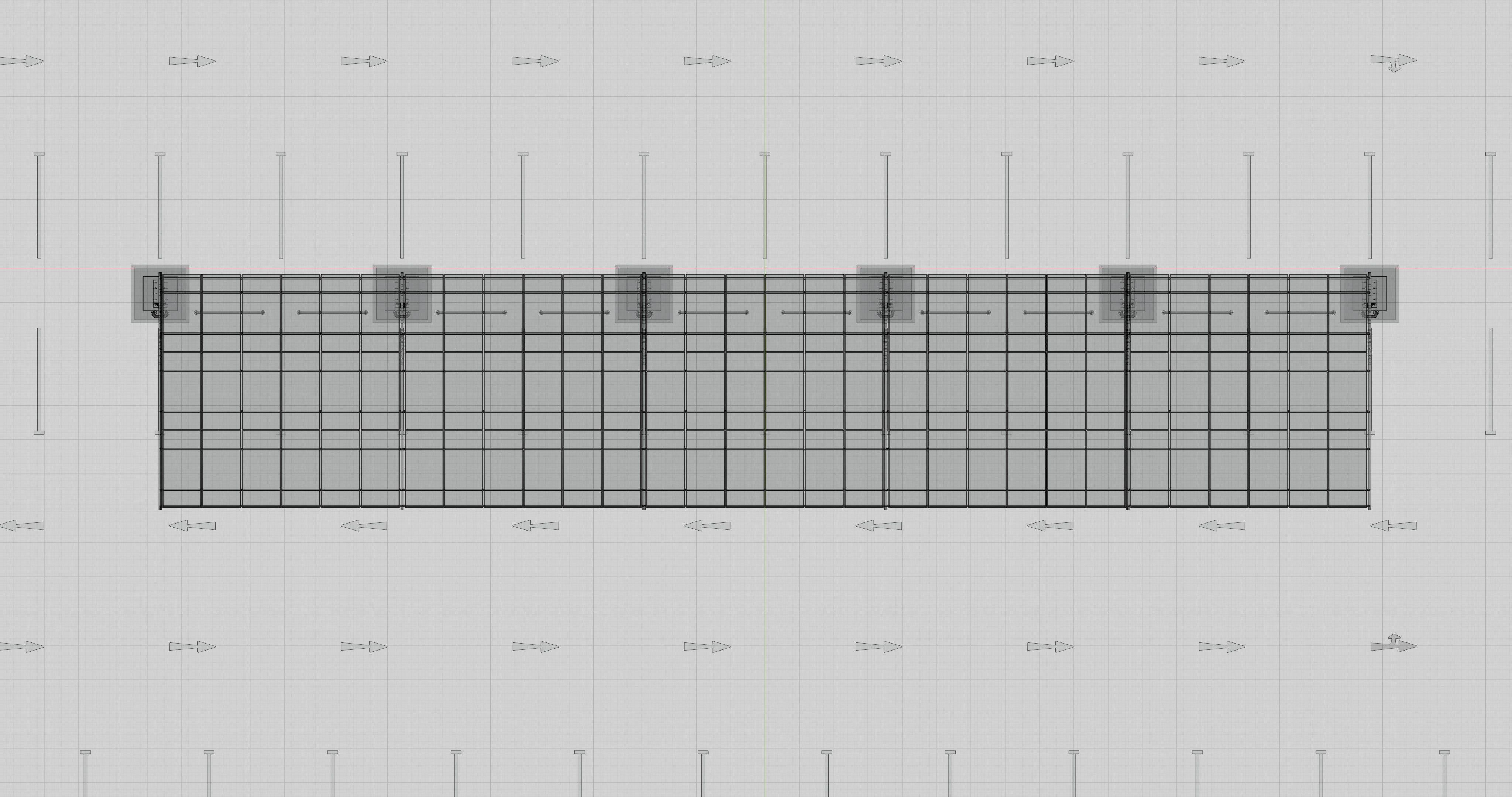 10 Cars L Type Modern Solar Carport 3D model_31