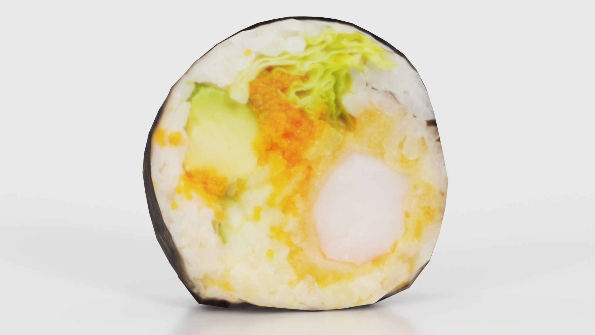 Sushi 06 Low-poly 3D model_26