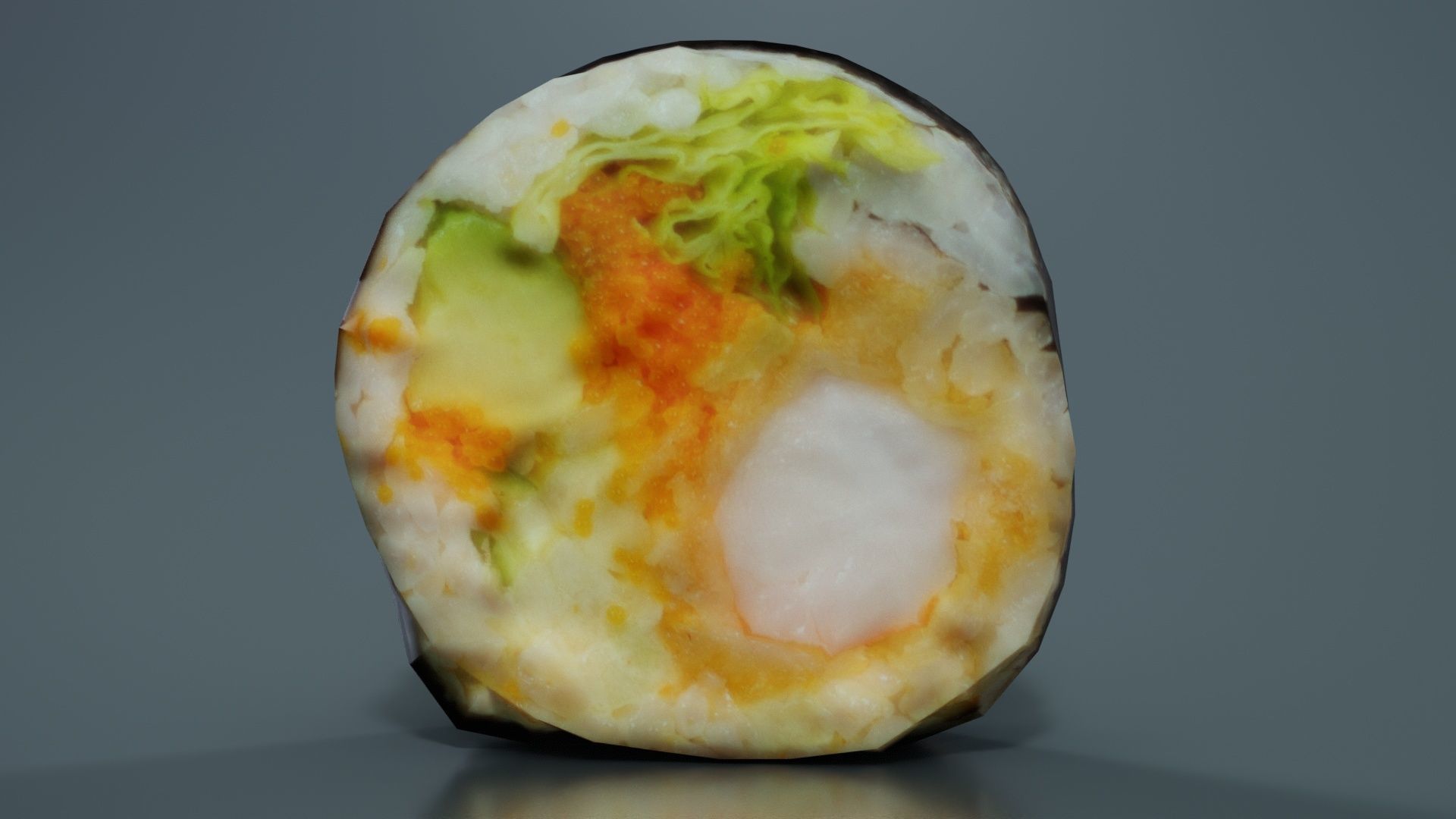 Sushi 06 Low-poly 3D model_3