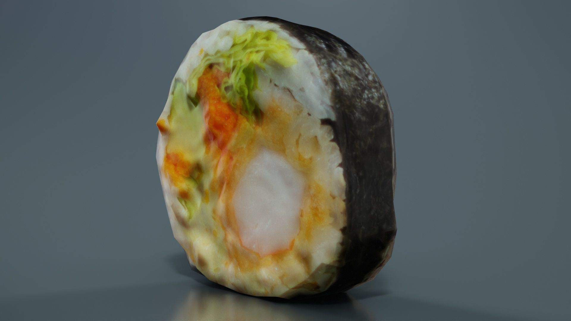 Sushi 06 Low-poly 3D model_5