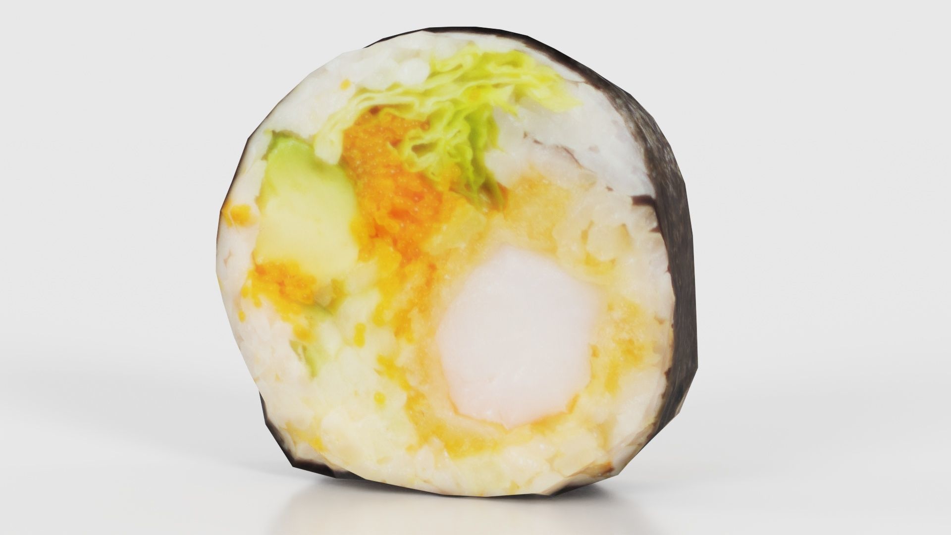 Sushi 06 Low-poly 3D model_25