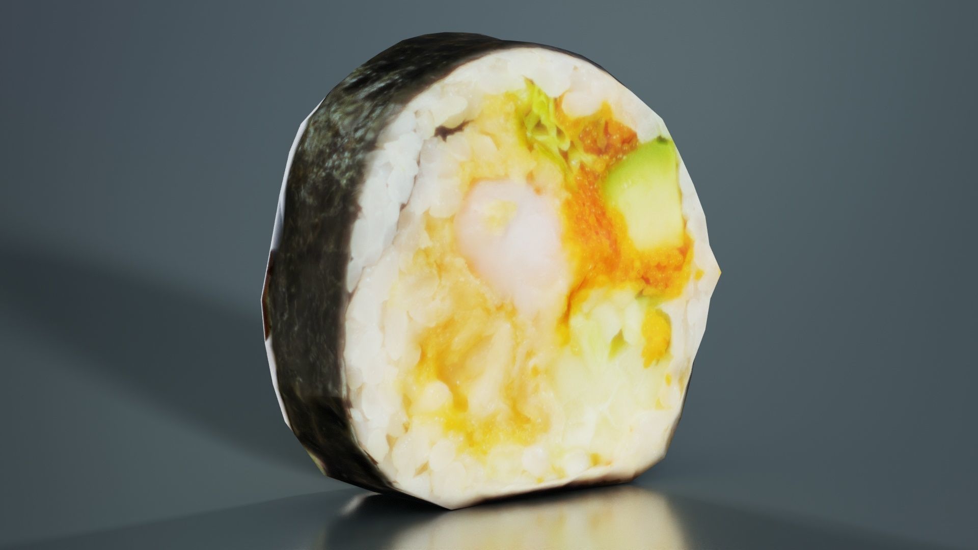 Sushi 06 Low-poly 3D model_1