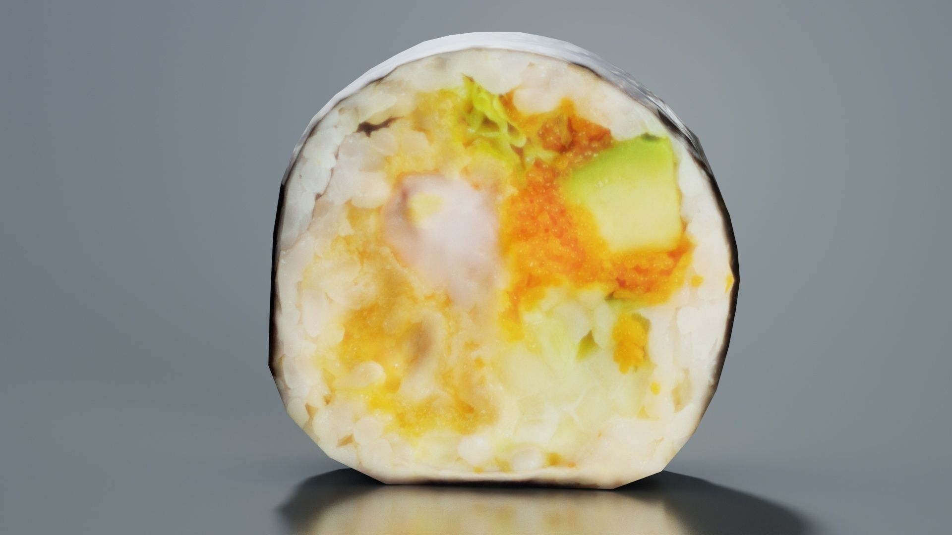 Sushi 06 Low-poly 3D model_4