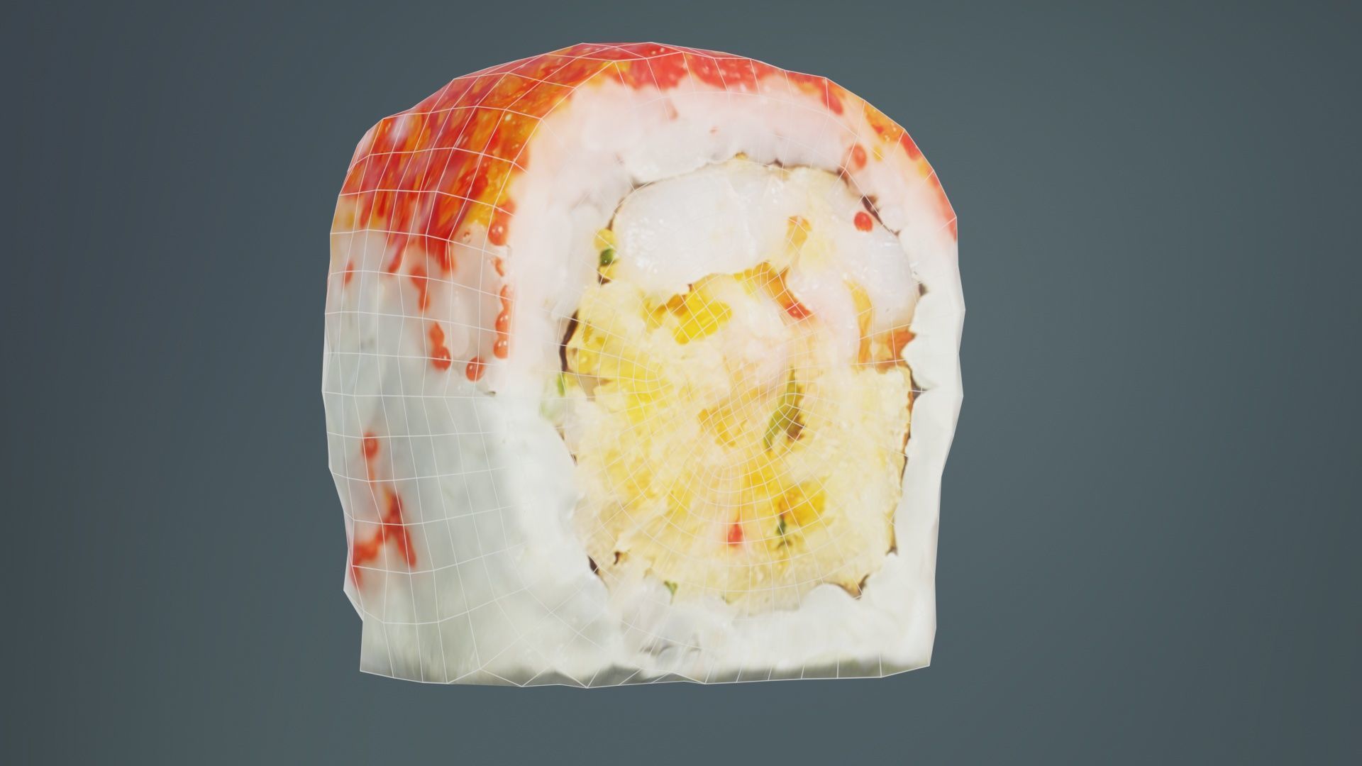 Sushi 07 Low-poly 3D model_10