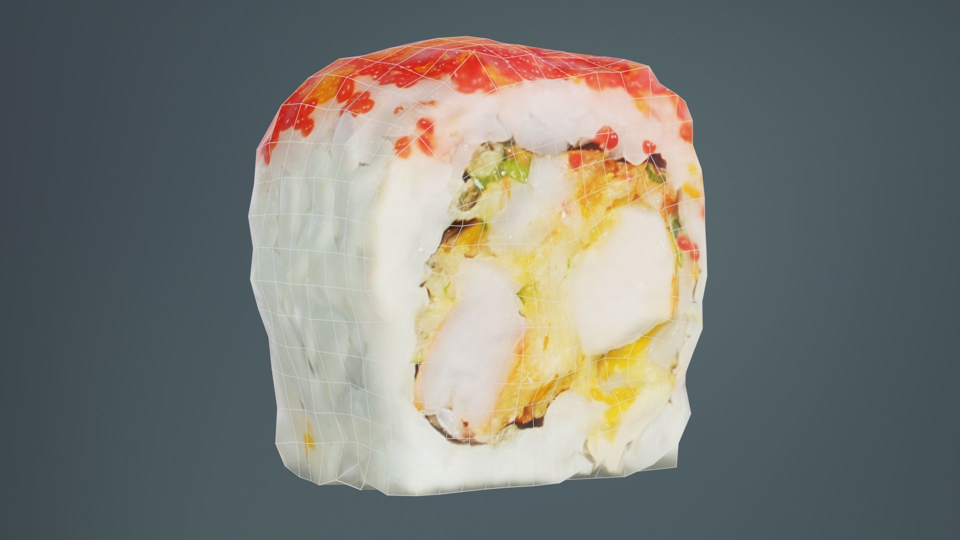 Sushi 07 Low-poly 3D model_9