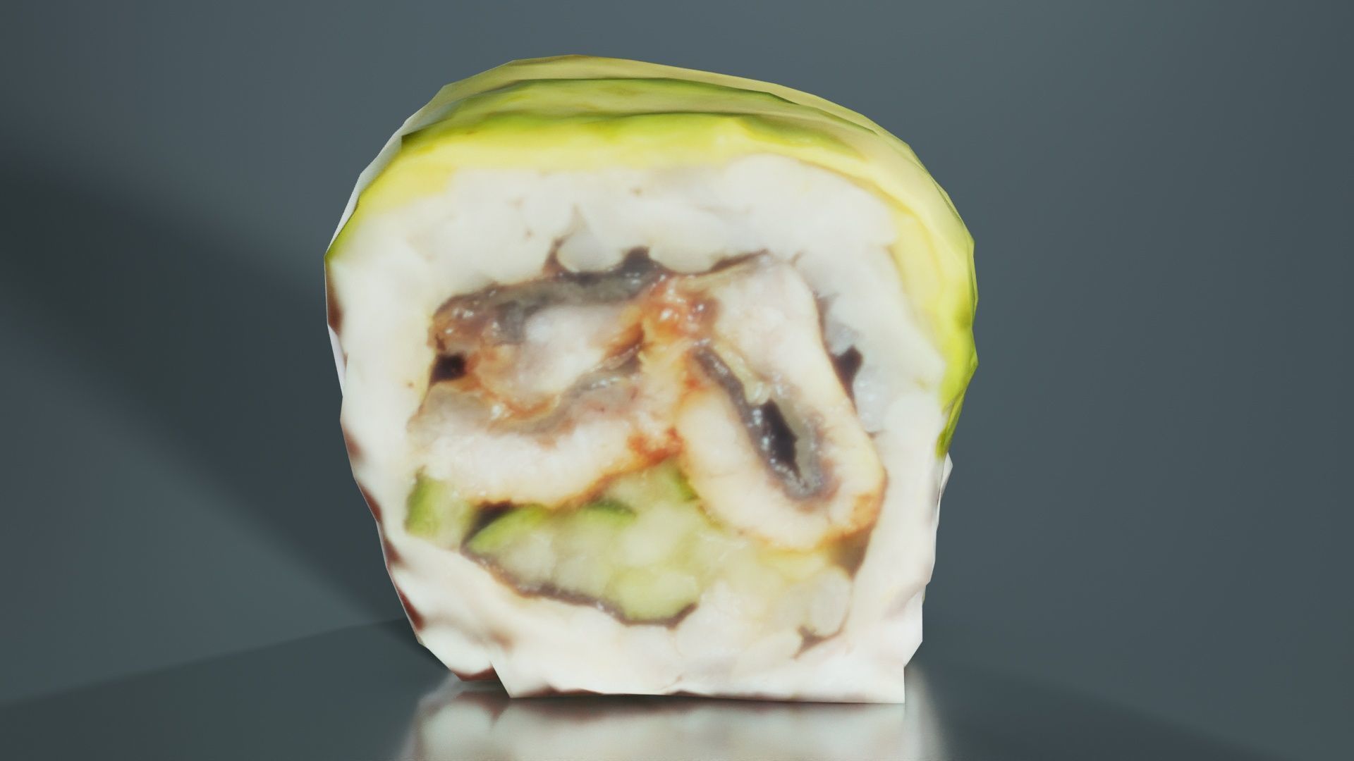 Sushi 08 Low-poly 3D model_2