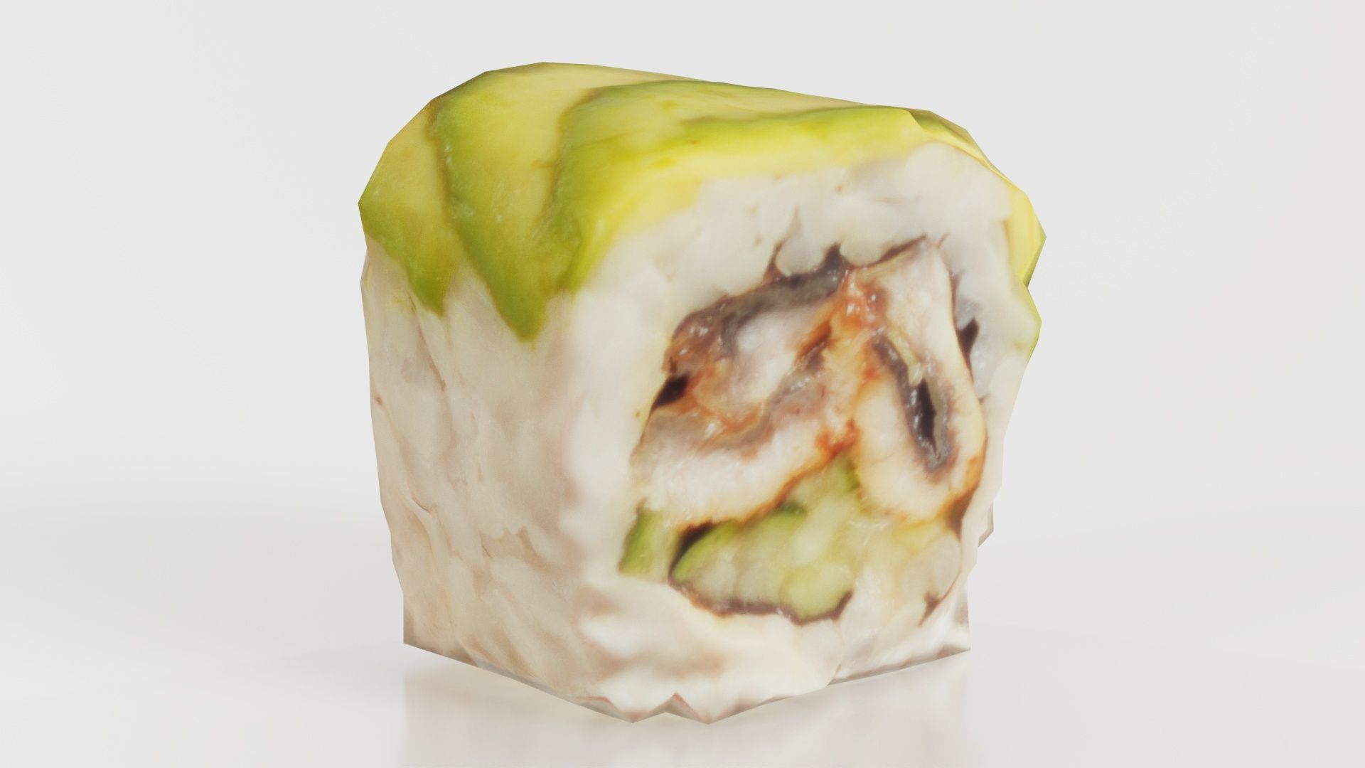 Sushi 08 Low-poly 3D model_1