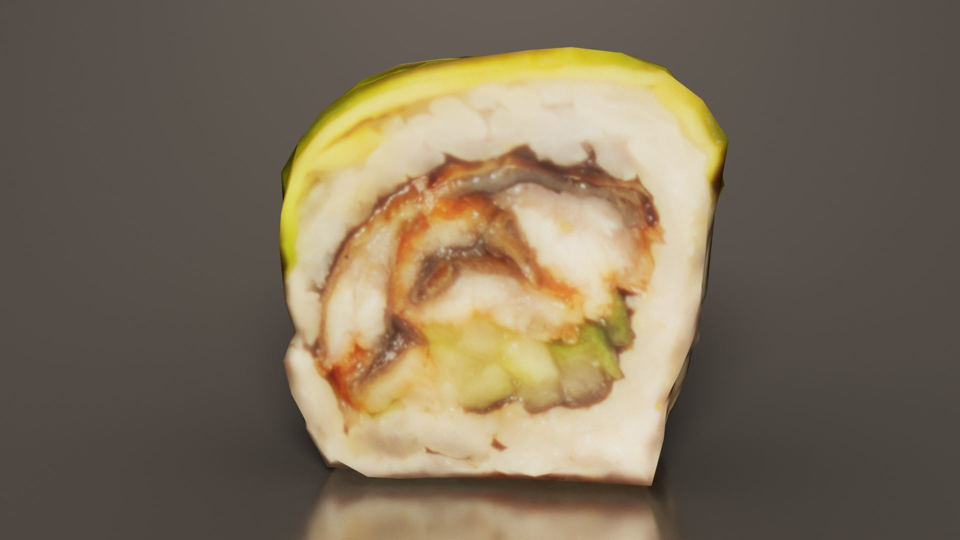 Sushi 08 Low-poly 3D model_7