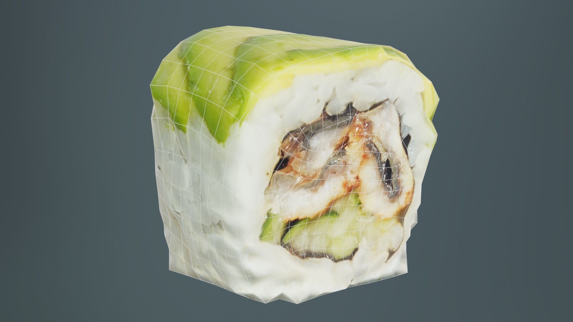 Sushi 08 Low-poly 3D model_10