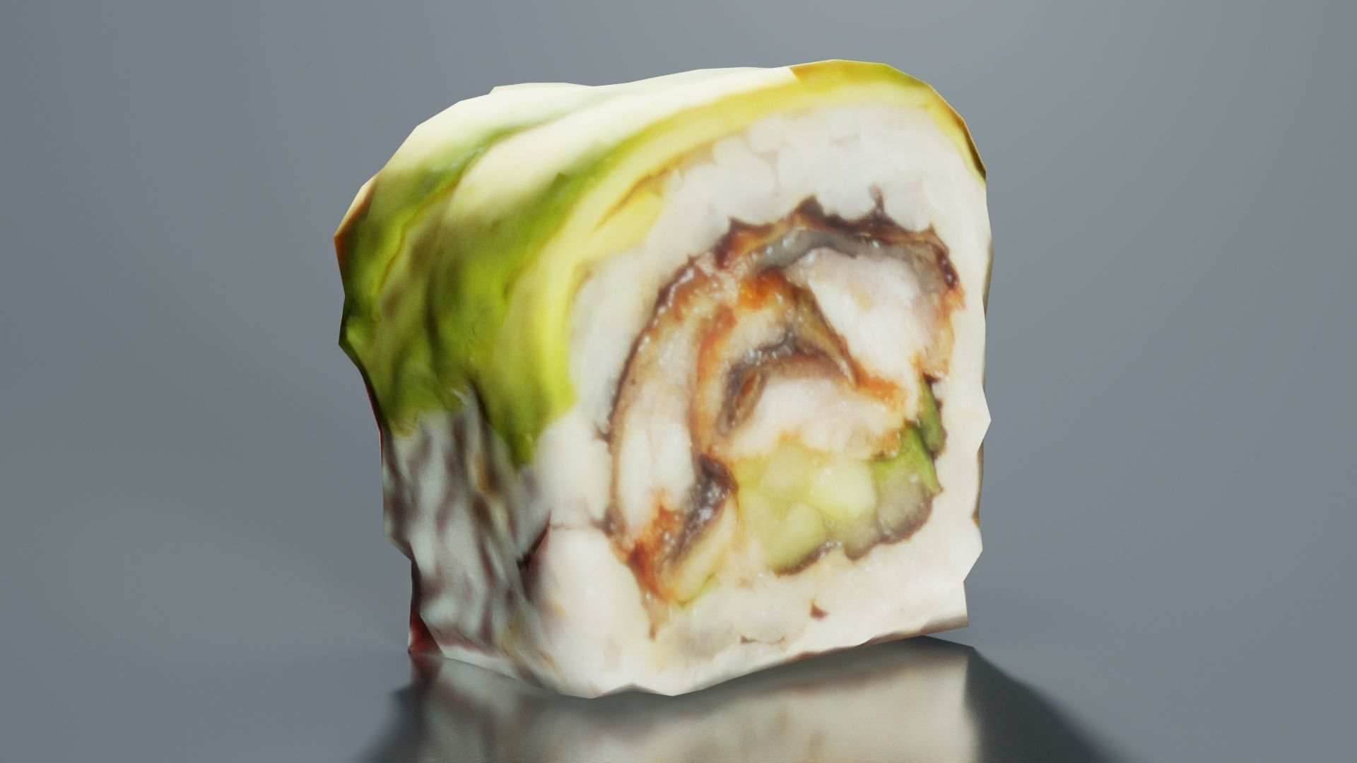 Sushi 08 Low-poly 3D model_6
