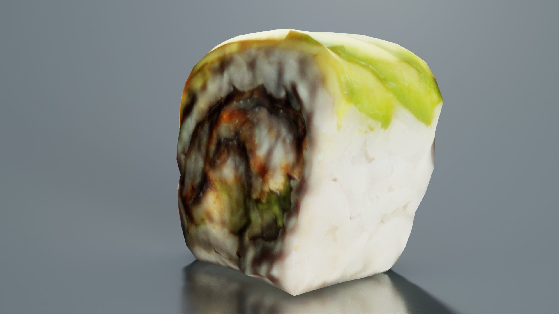 Sushi 08 Low-poly 3D model_8