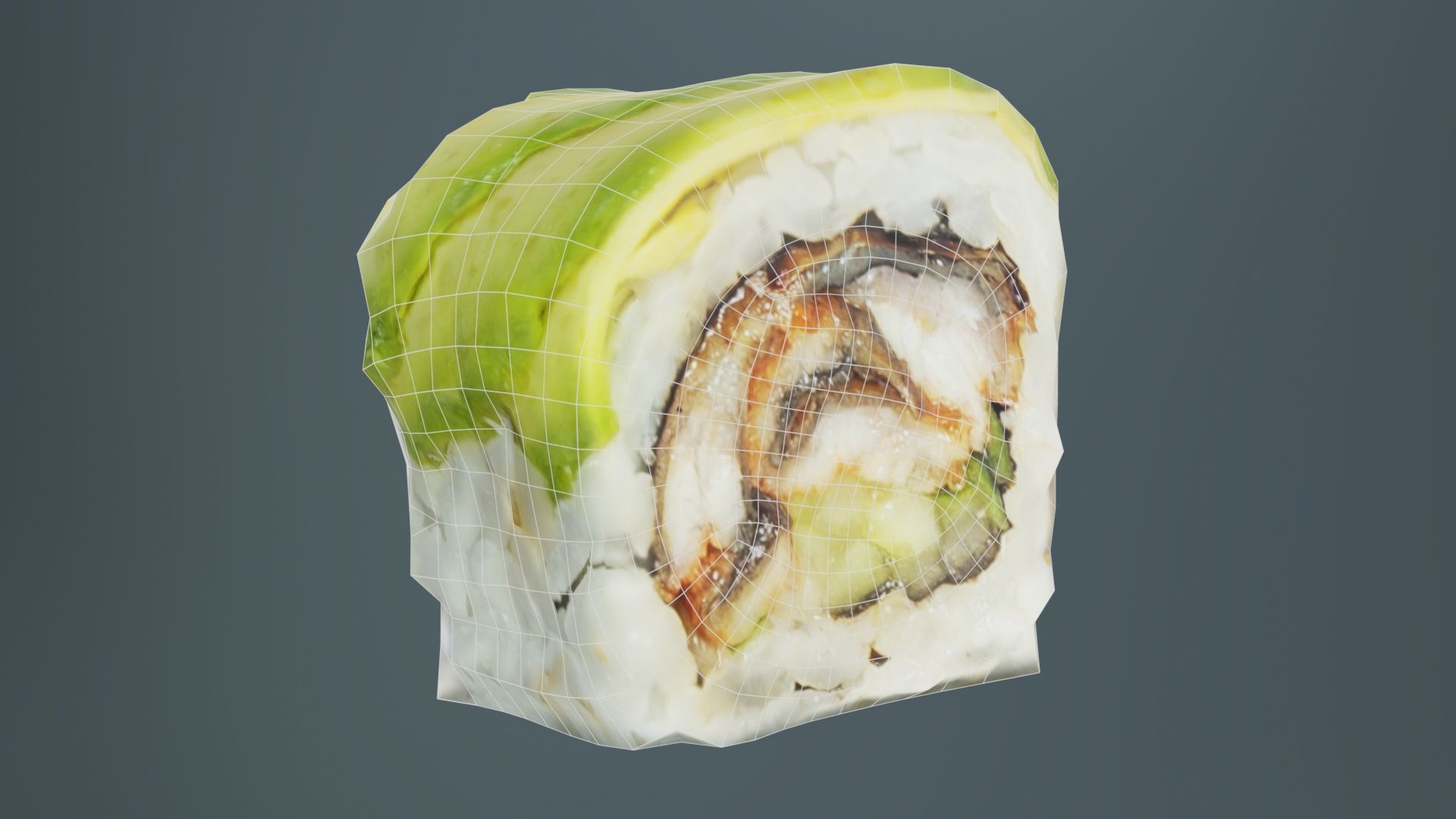 Sushi 08 Low-poly 3D model_9
