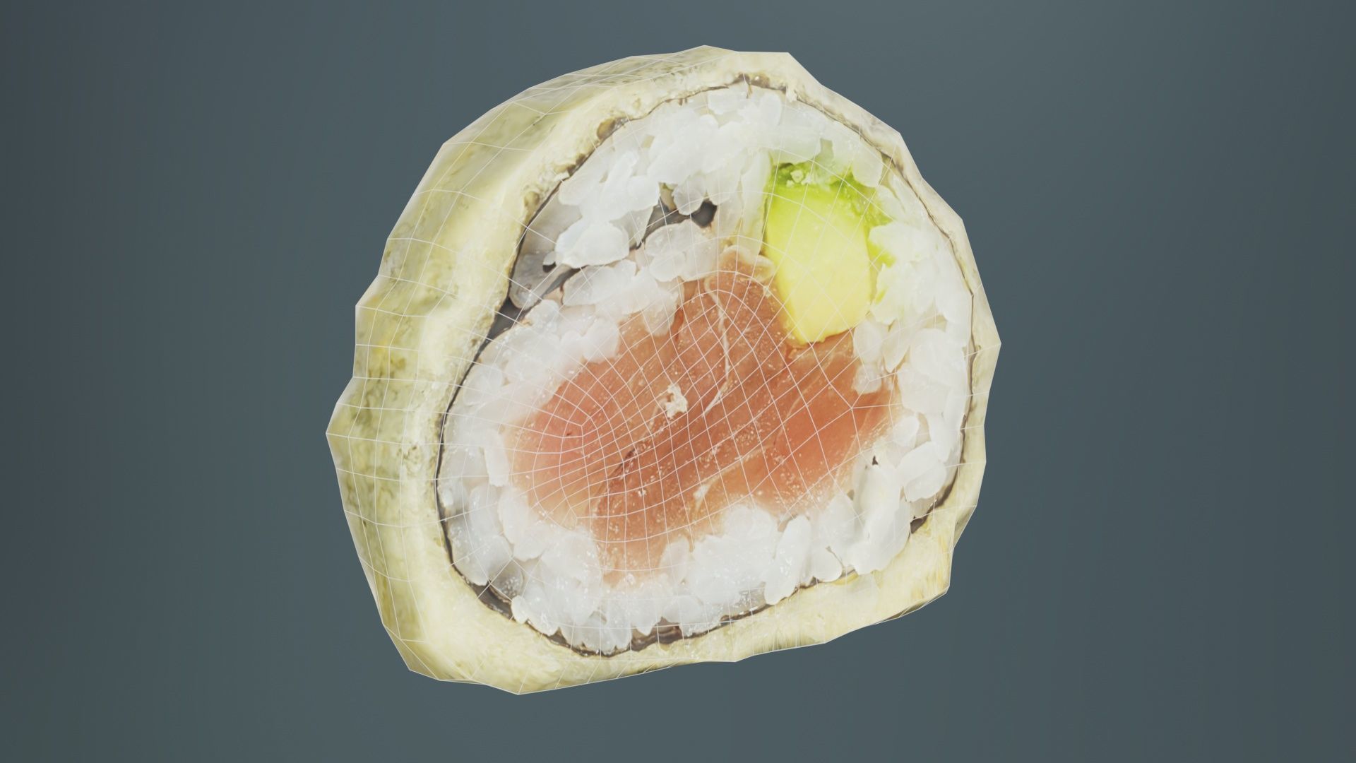 Sushi 11 Low-poly 3D model_9