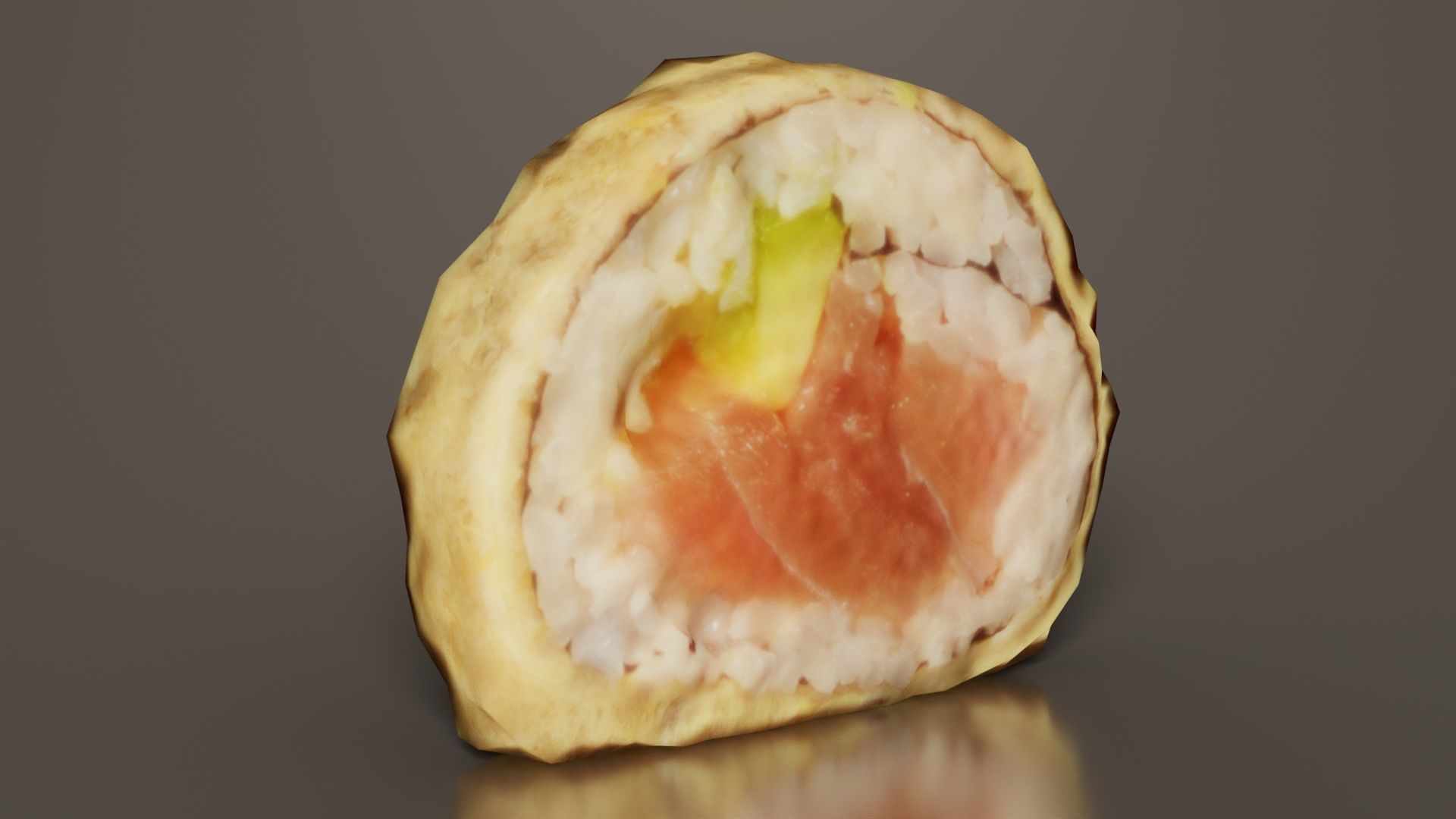 Sushi 11 Low-poly 3D model_6