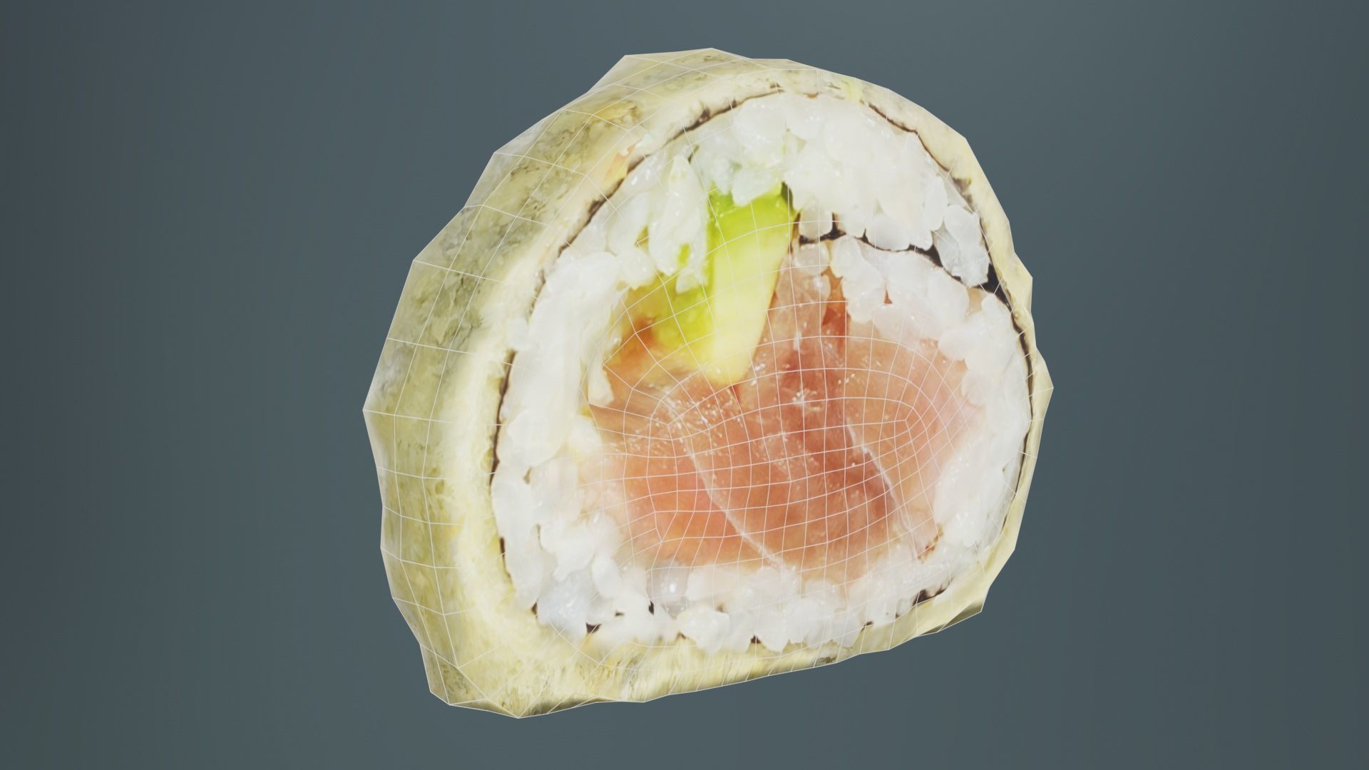 Sushi 11 Low-poly 3D model_10