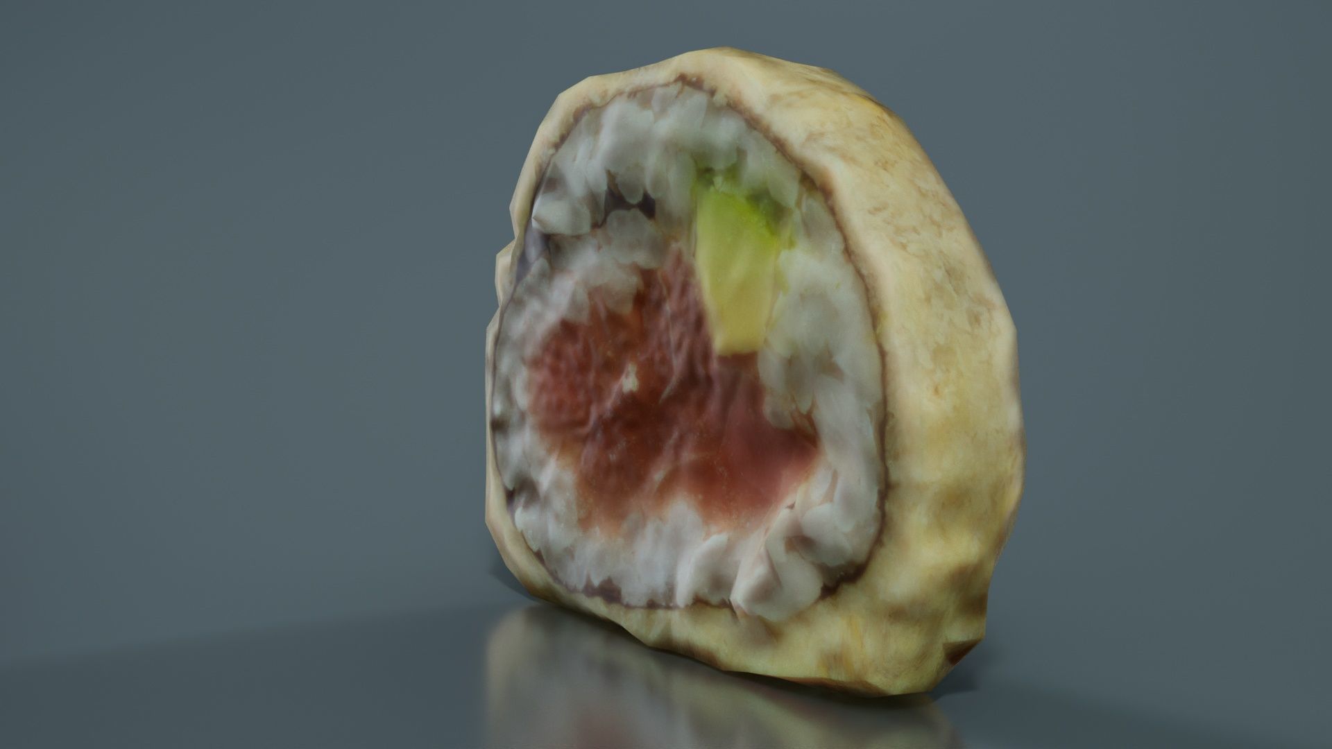 Sushi 11 Low-poly 3D model_8