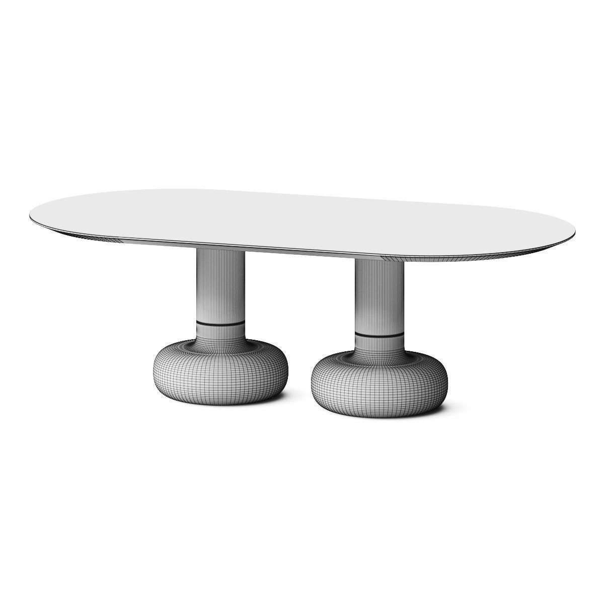 Casa Italia Tirreno by Mauro Lipparini Dining Table 3D model_2
