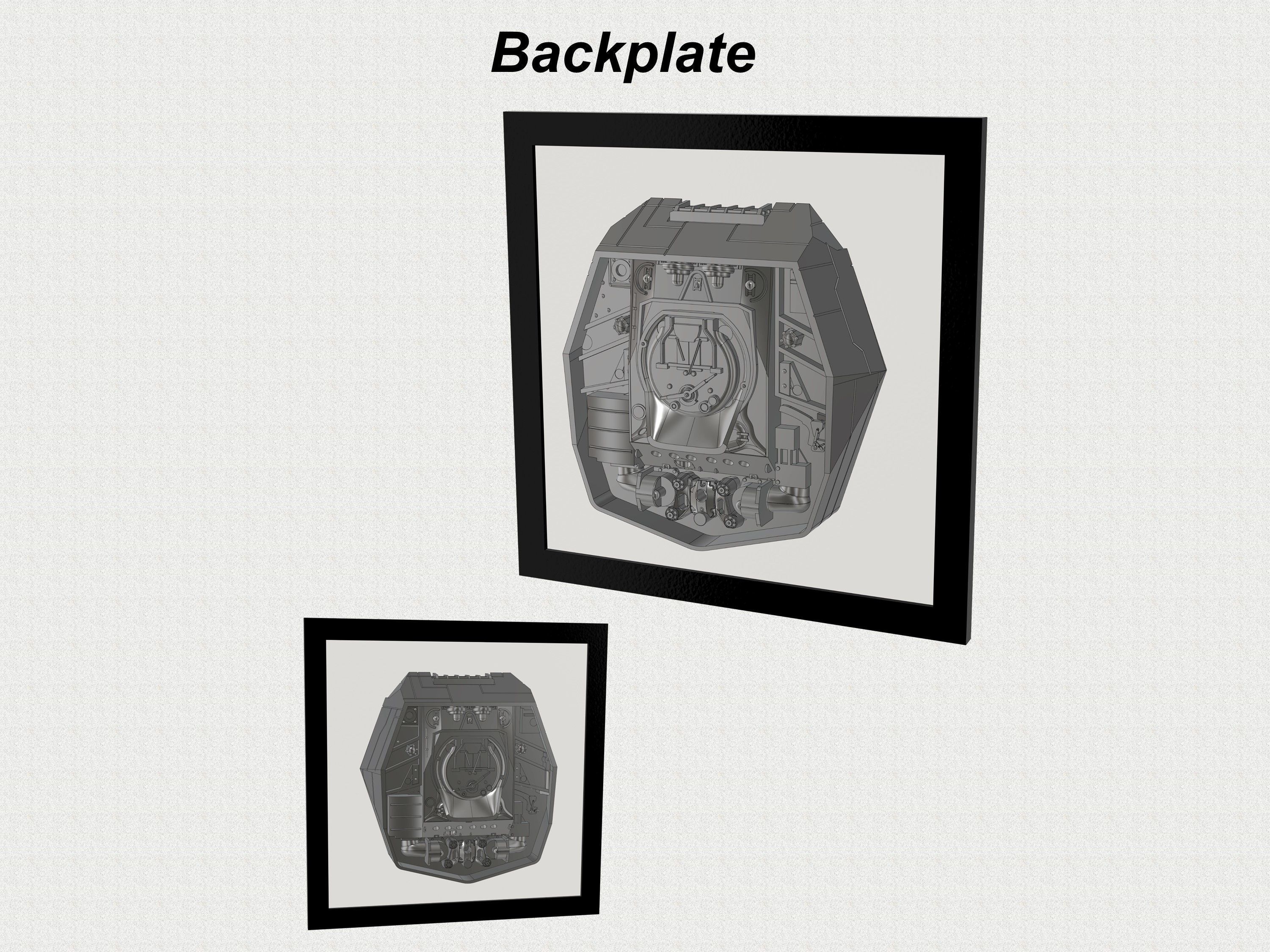 X-Wing Greebly Wall Art 3D print model_10