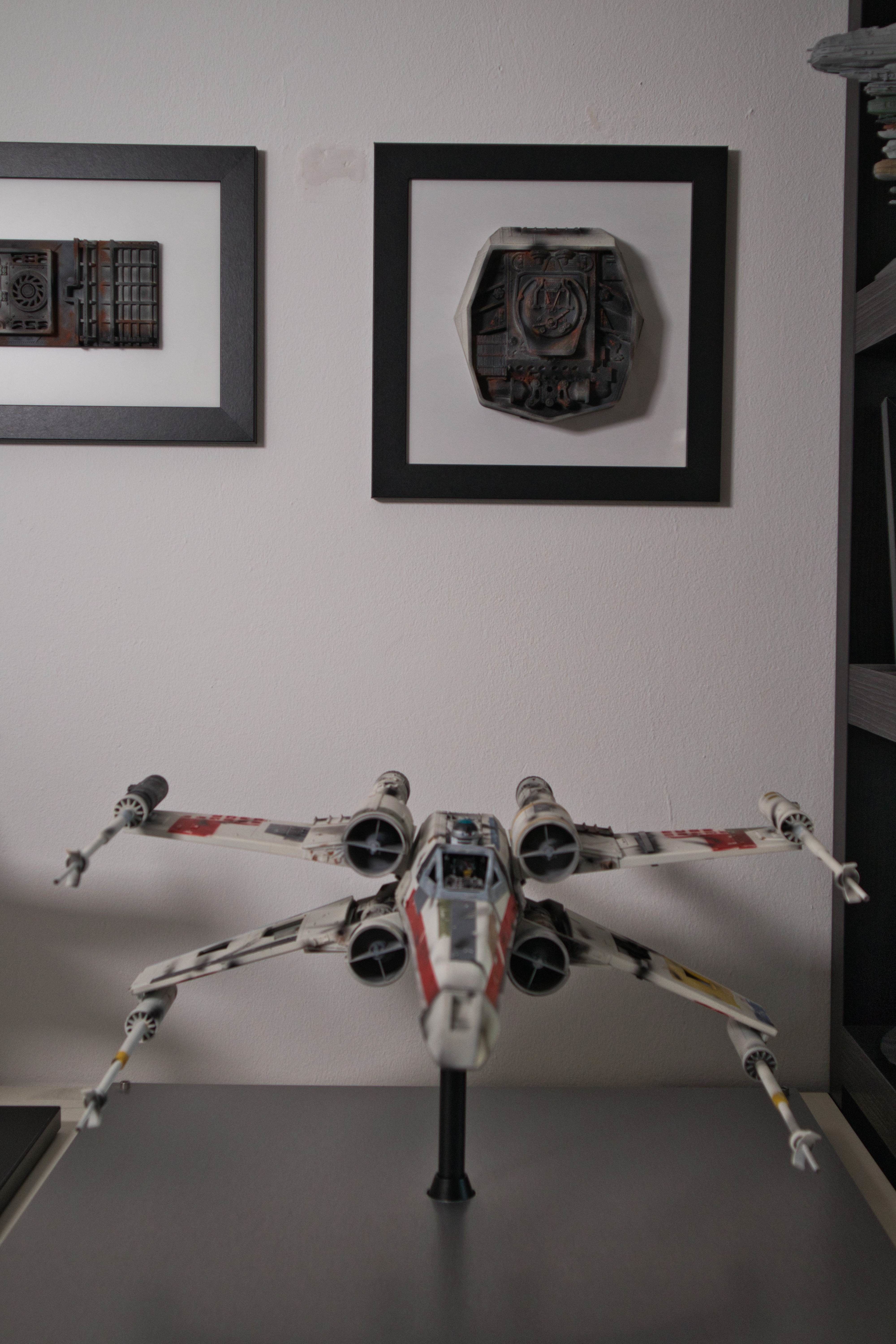 X-Wing Greebly Wall Art 3D print model_5