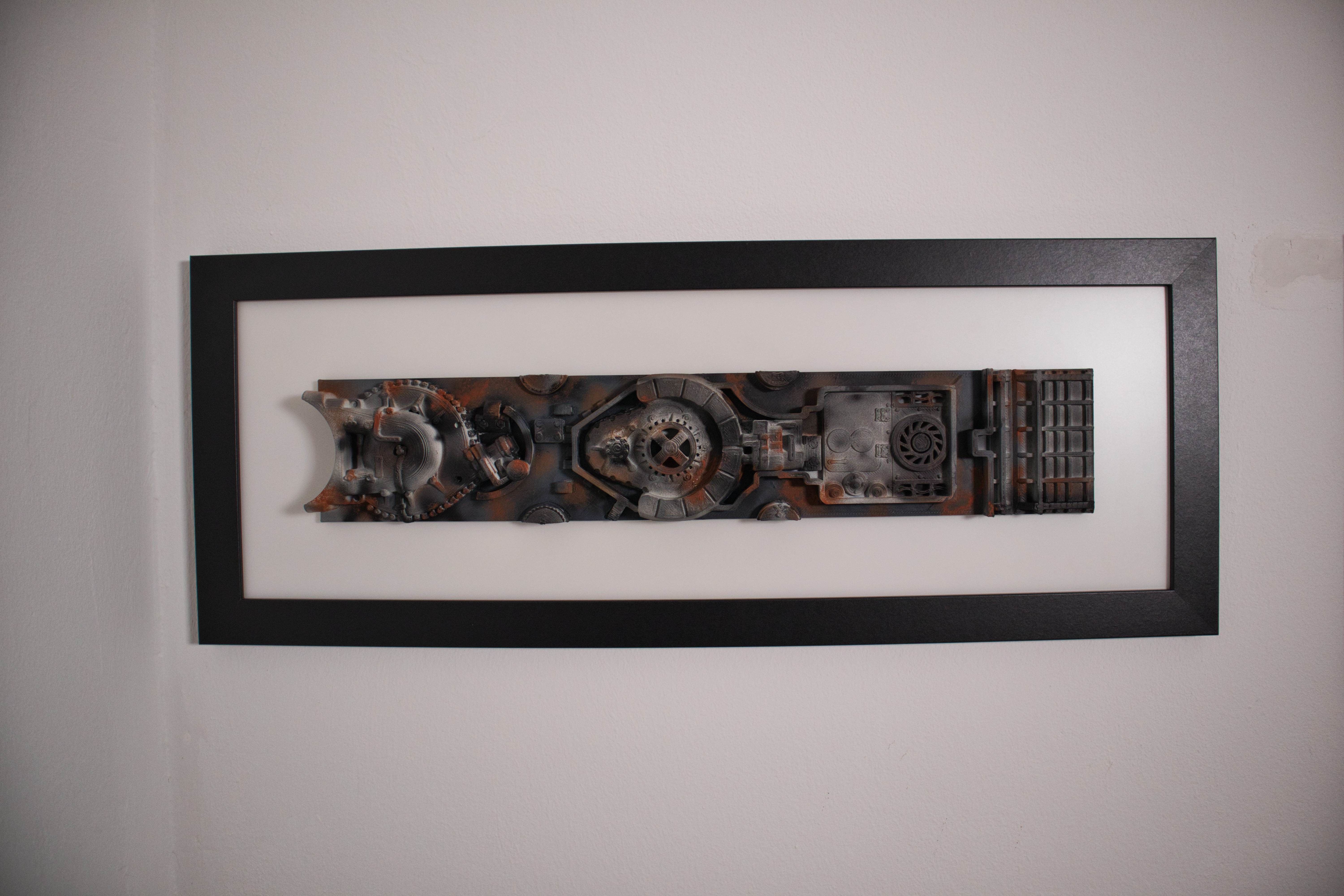 X-Wing Greebly Wall Art 3D print model_1