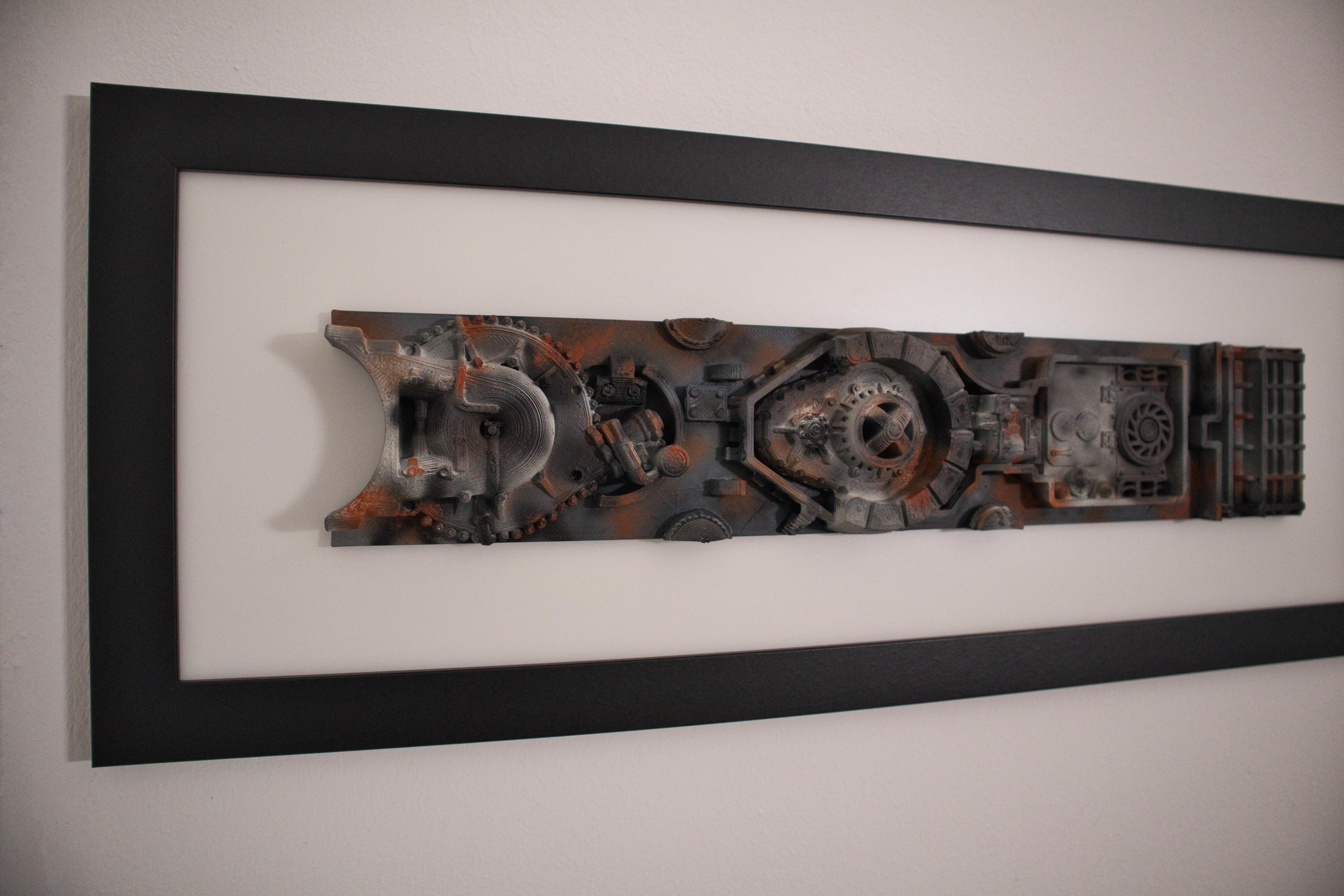 X-Wing Greebly Wall Art 3D print model_2