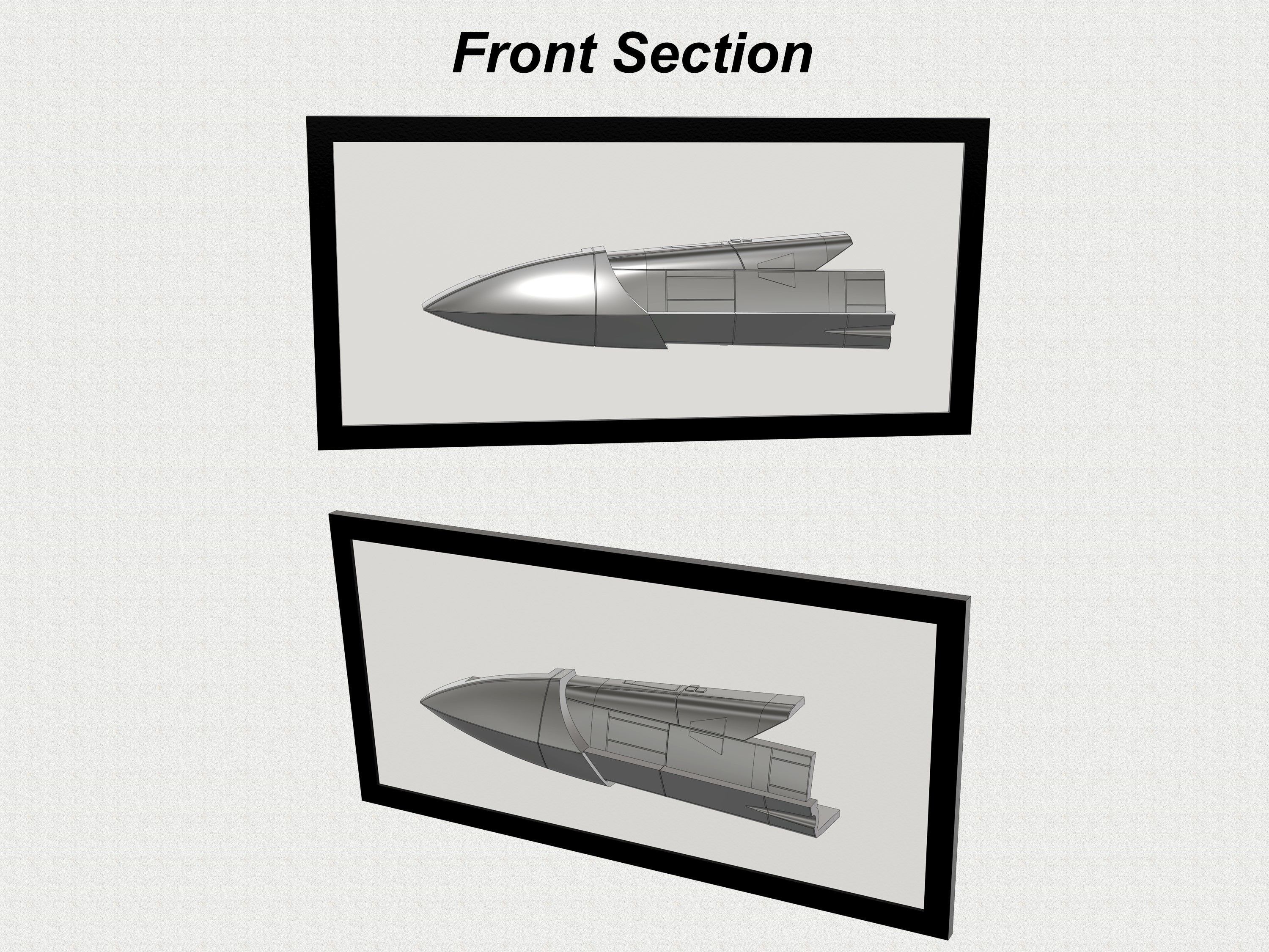 X-Wing Greebly Wall Art 3D print model_11