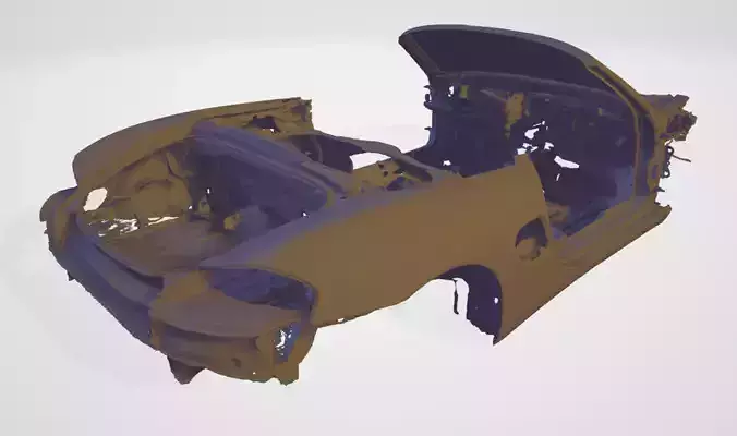 Porsche Boxster 986 bare shell 3d scan