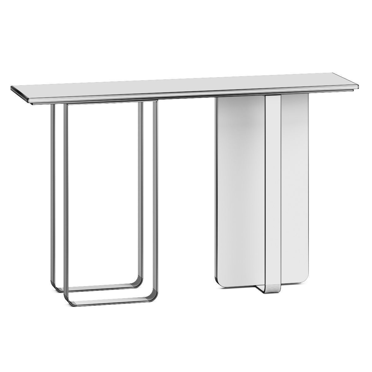 Urban Mood Mateo Modern Marble Console Table 3D model_1