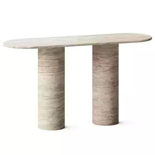 Urban Mood Matteo Modern Travertine Console Table
