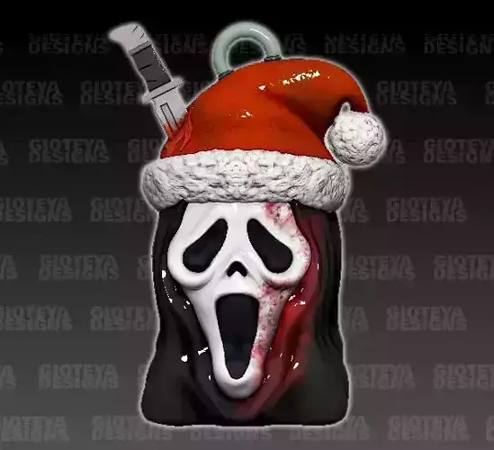 Xmas Horror Ornaments Scream Ghostface