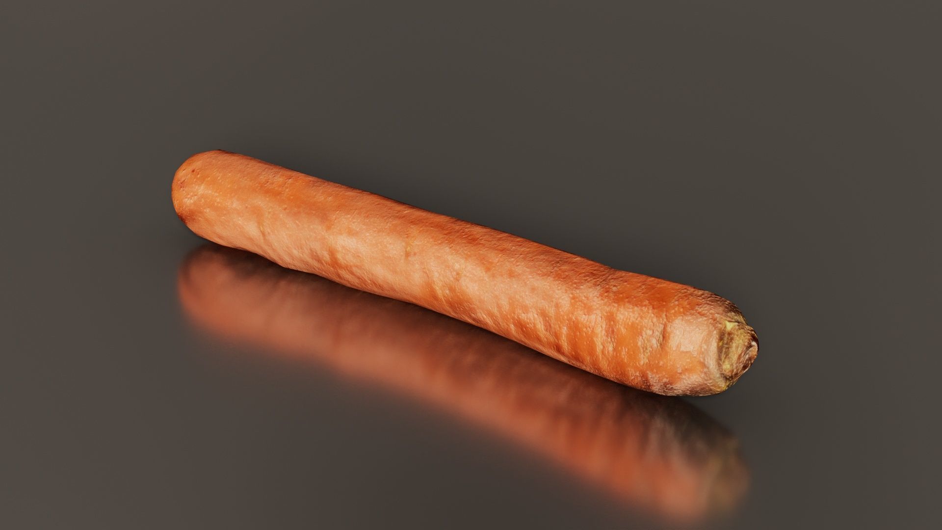 Carrot Low-poly 3D model_5