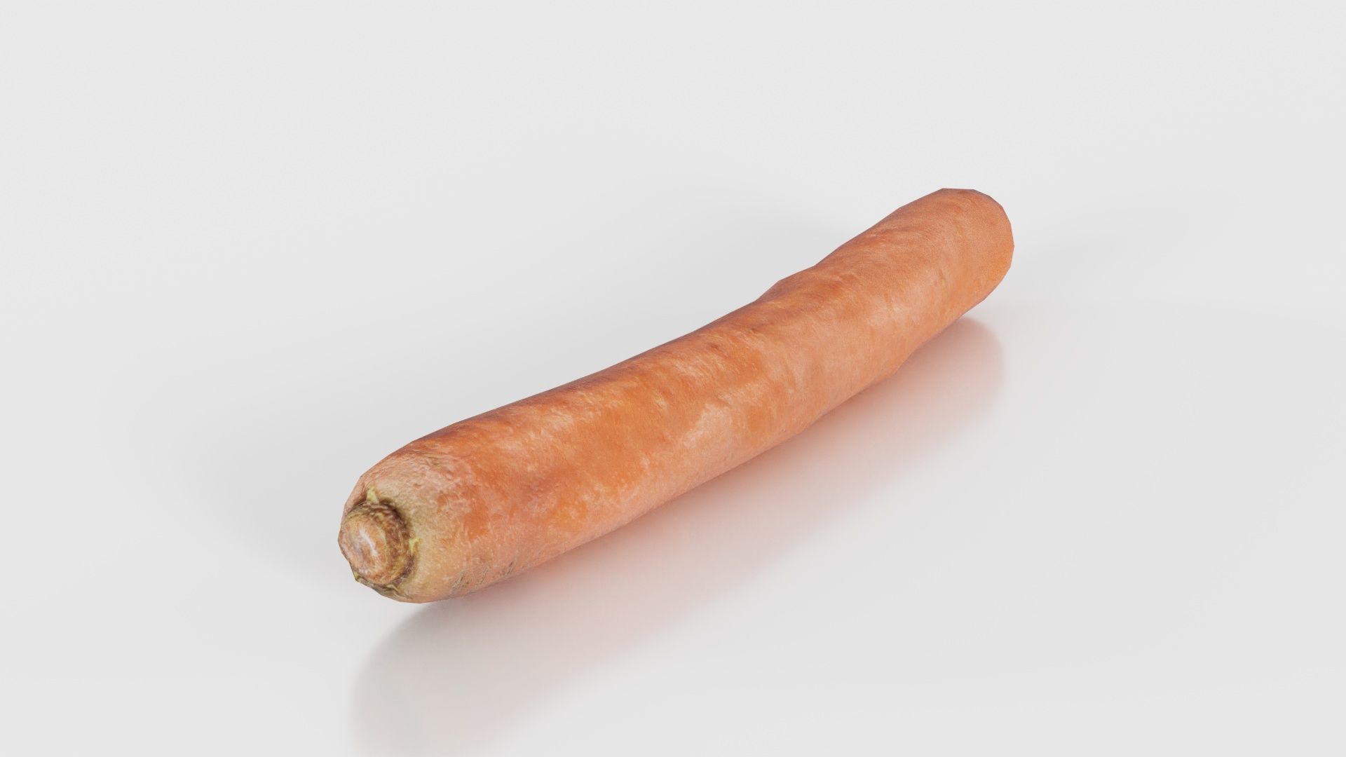 Carrot Low-poly 3D model_15