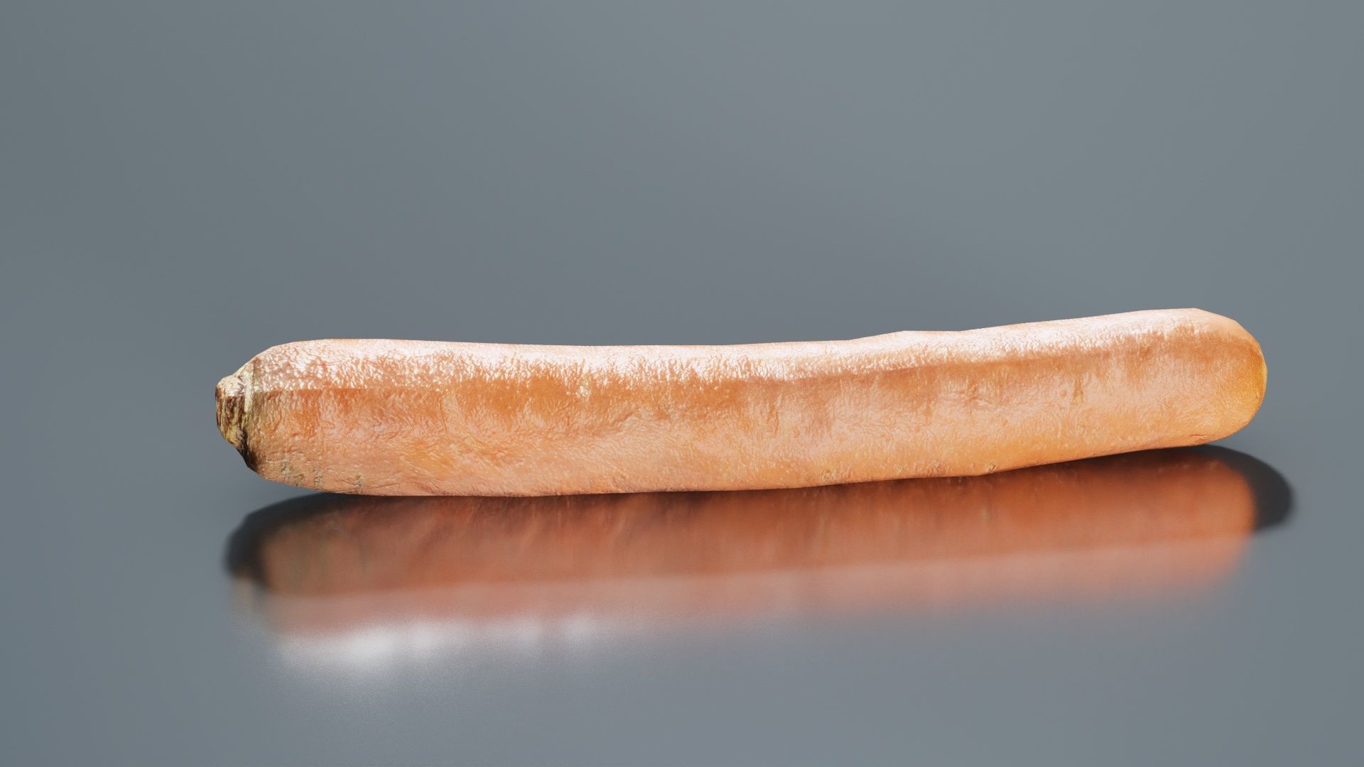 Carrot Low-poly 3D model_1