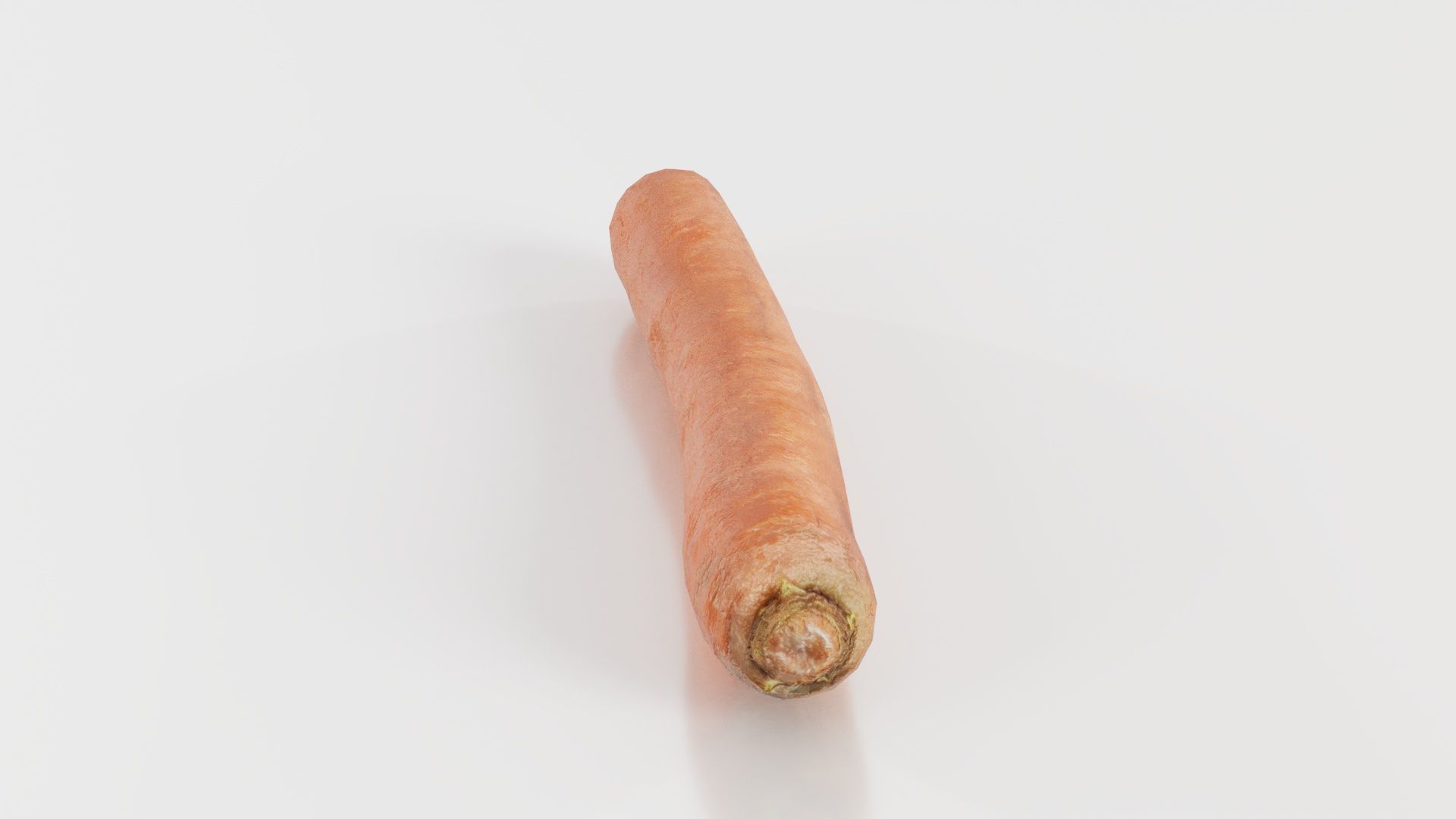 Carrot Low-poly 3D model_3