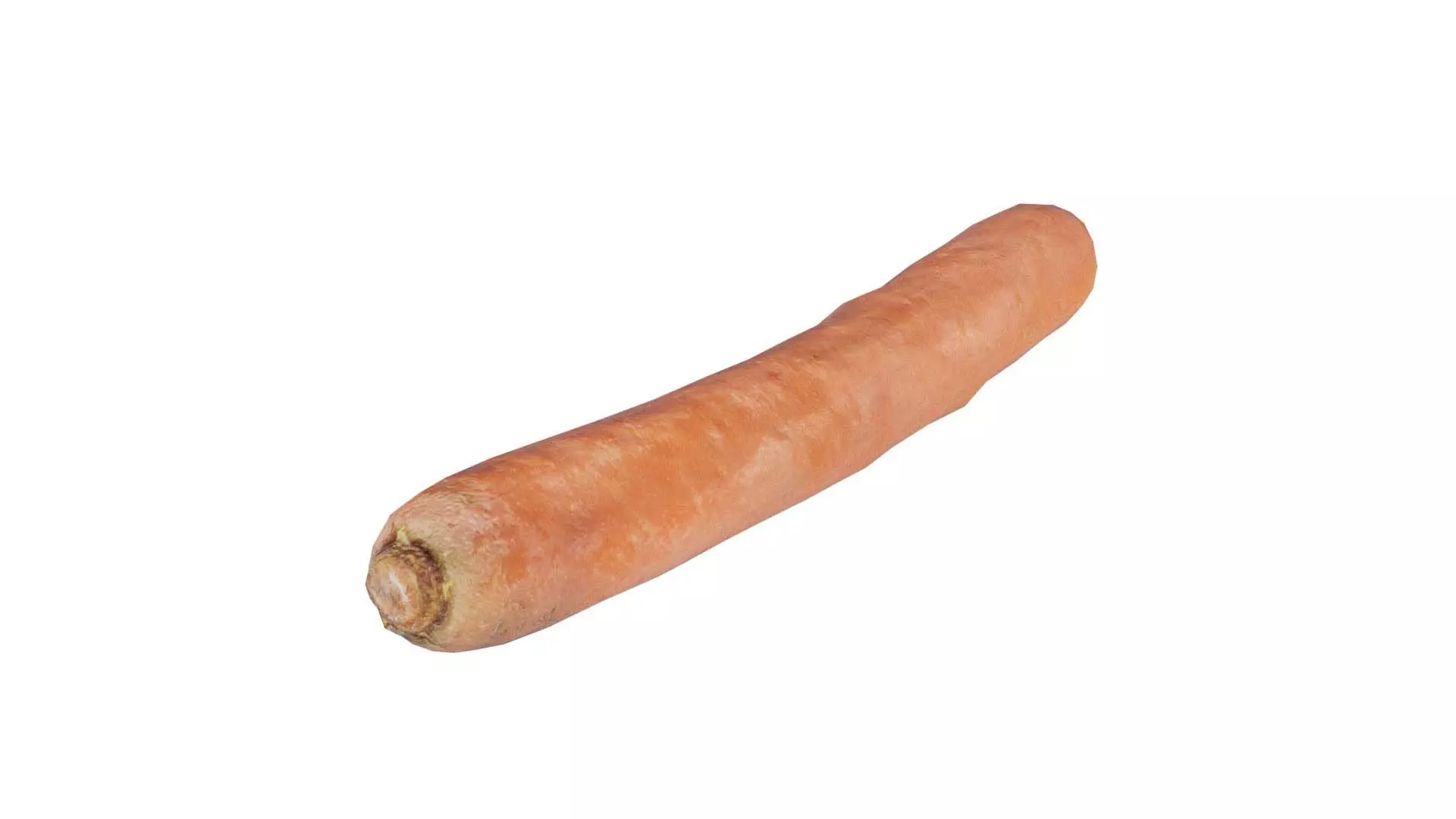 Carrot Low-poly 3D model_0