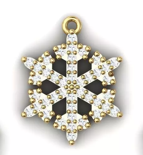 Snowflake Earrings Free 3D print model