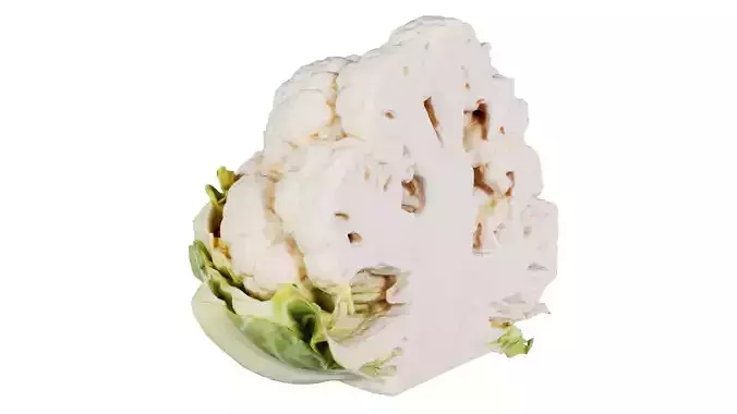 Cauliflower Half 1 Low-poly 3D model